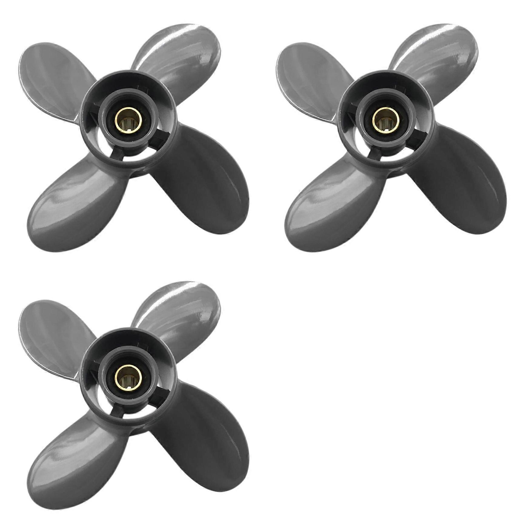 3pcs 9 1/4X11 Boat Outboard Propeller, for Yamaha Honda 9.9HP F9.9 15HP F15C F15 F20 BF8D/BF9.9D BF9.9/BF15A BF15D/BF20