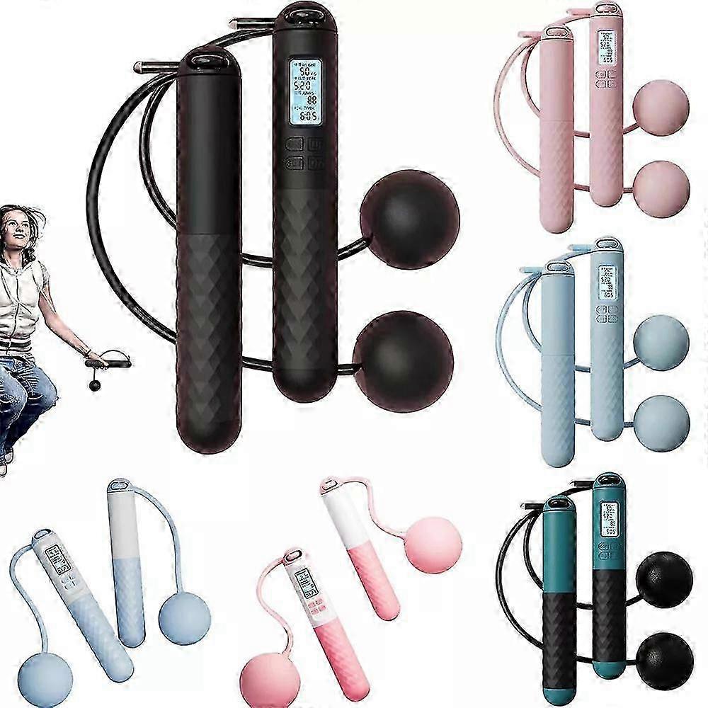 Cordless Jump Rope Sports Ropeless Skipping Rope with Digital Counter Skipping Rope 25-26s