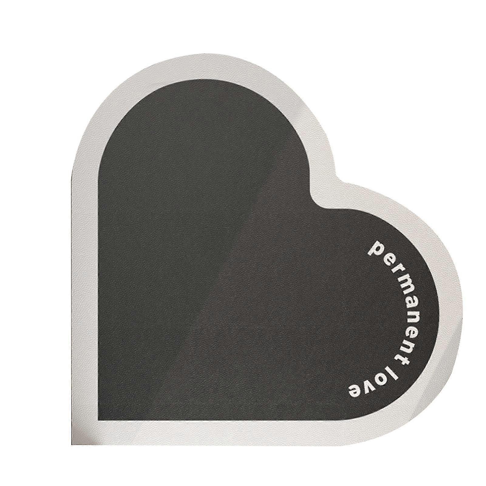 Heart-shape Floormat Valentine's Day Door Mat Waterproof Non-slip Bath Mat