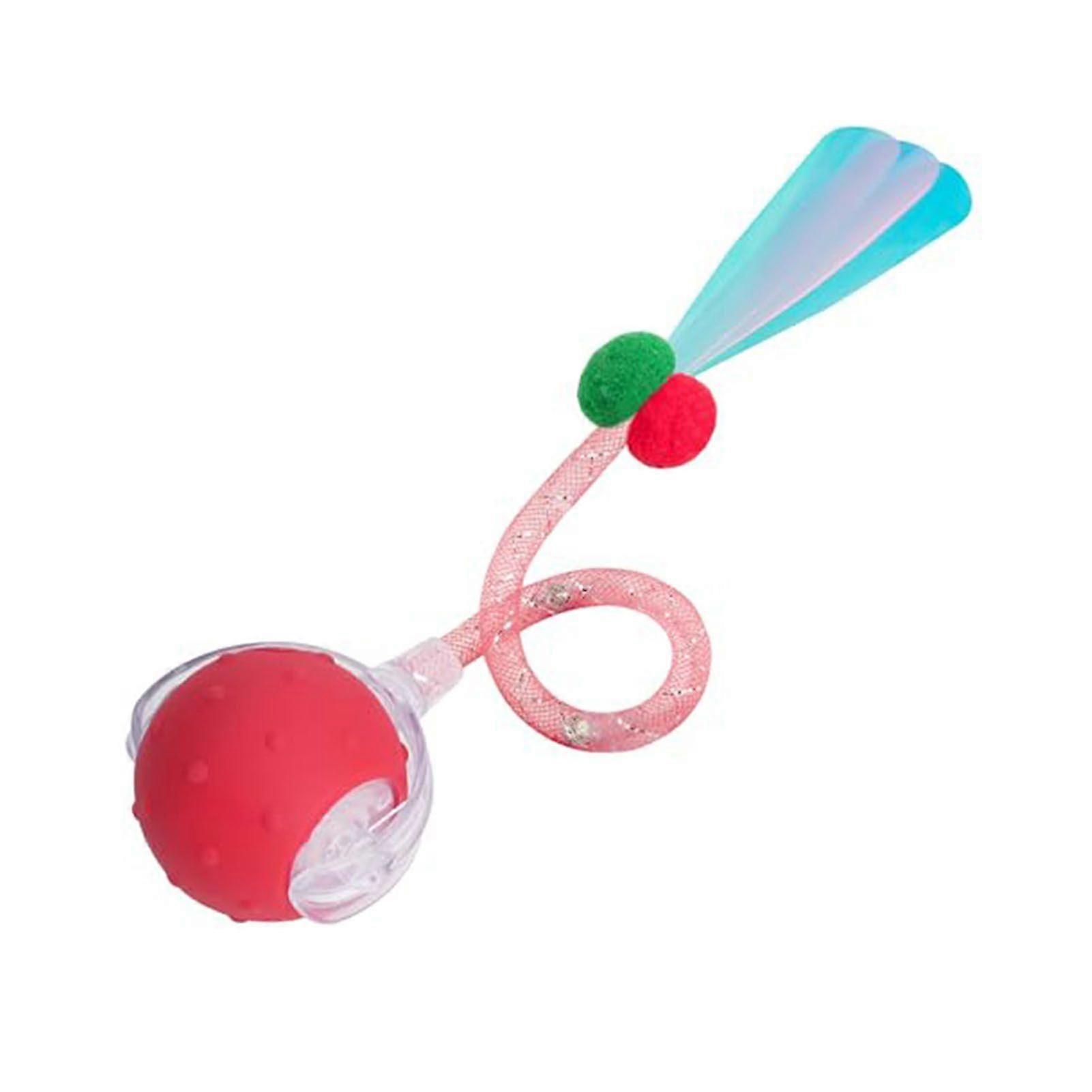 Cat Toy Automatic Moving Ball Toy with Elastic Tail Compact Design Motion Activated Rechargeable Interactive Ball Pet Accessories