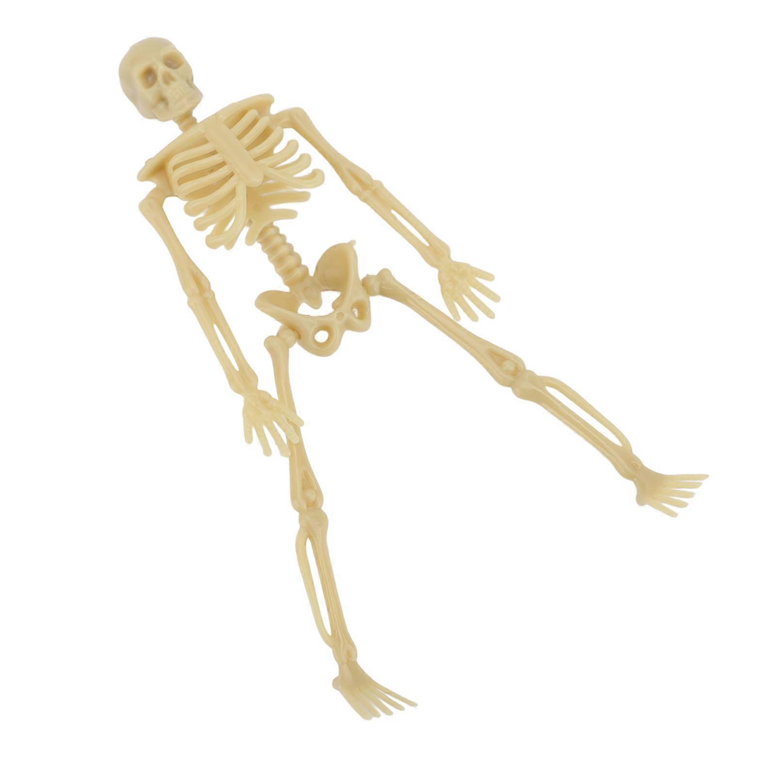 24pcs Mini Skeleton Figurines with 10m Twine Movable Heads and Legs Small Skeleton Decoration for Parties 