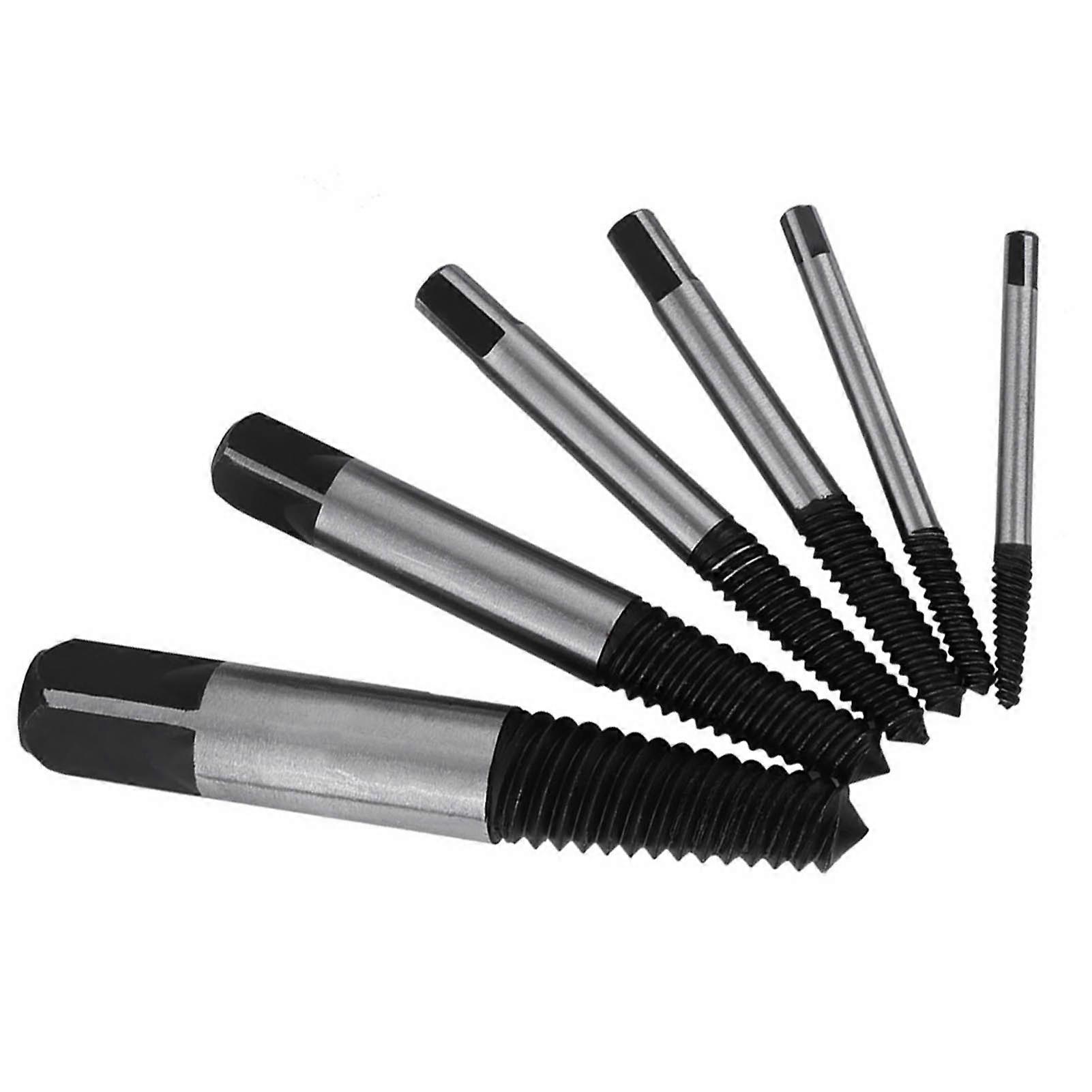 6pcs practical HSS Damaged Screw Extractor Bolt Stud Remover Set for Household