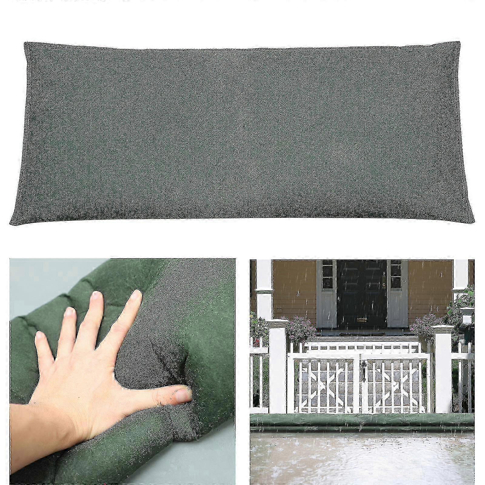 Water activated flood barriers for garage - quick deployment bags