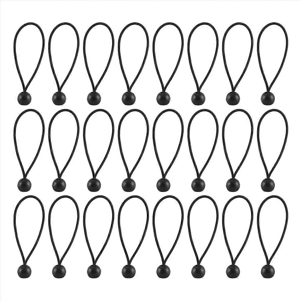 50 Pcs Bungee Cord with Balls Elastic Ties Bungee Toggles Ties for Marquees,Tents Banners,Flag Poles