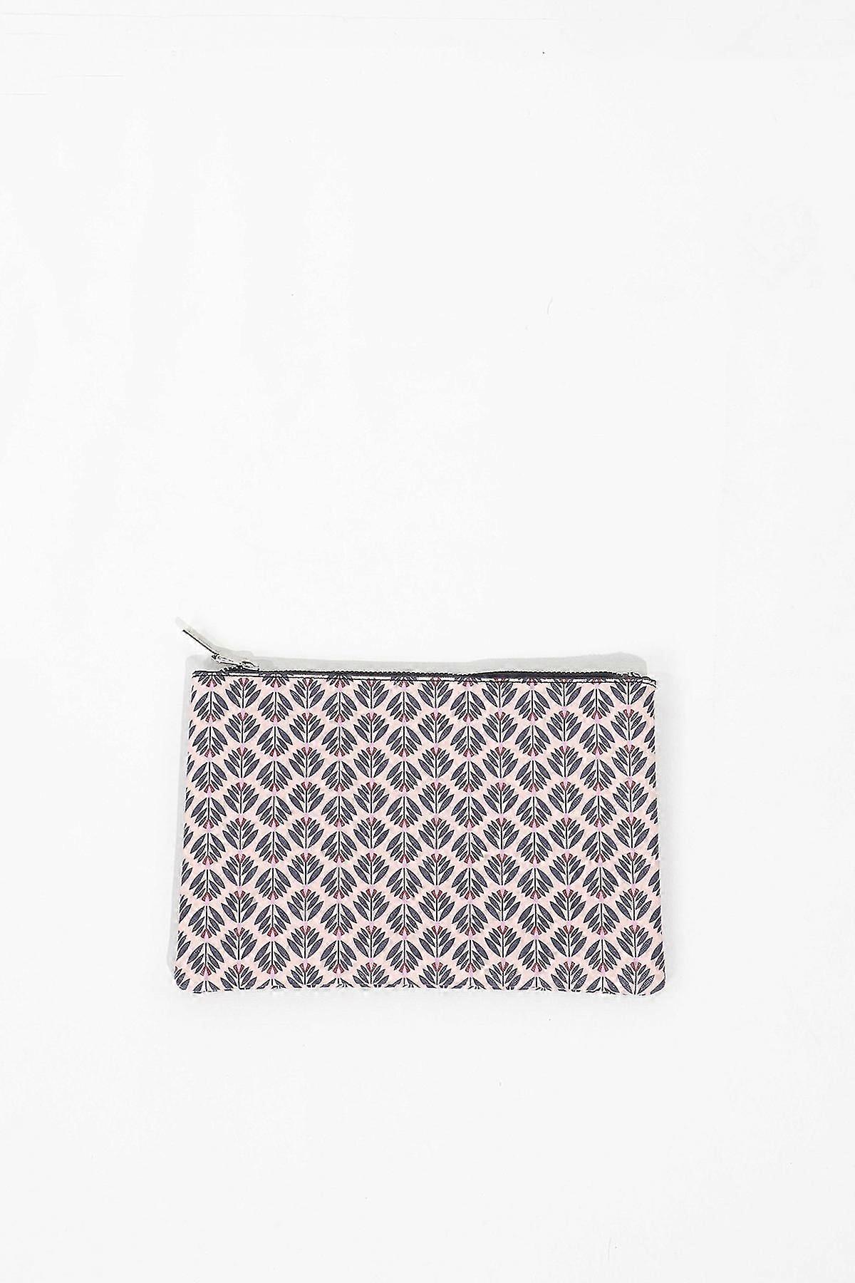 حقيبة مخلب أرجواني منقوش للسيدات