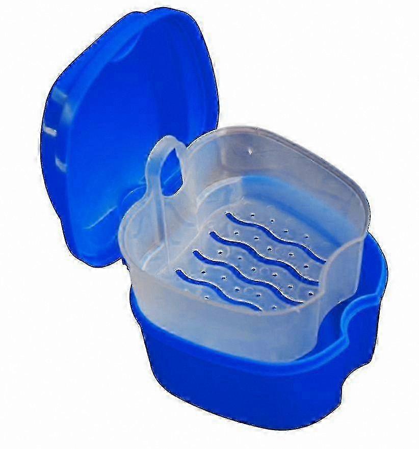 2-Pack Denture Storage Case for Orthodontic Retainers and False Teeth Containers