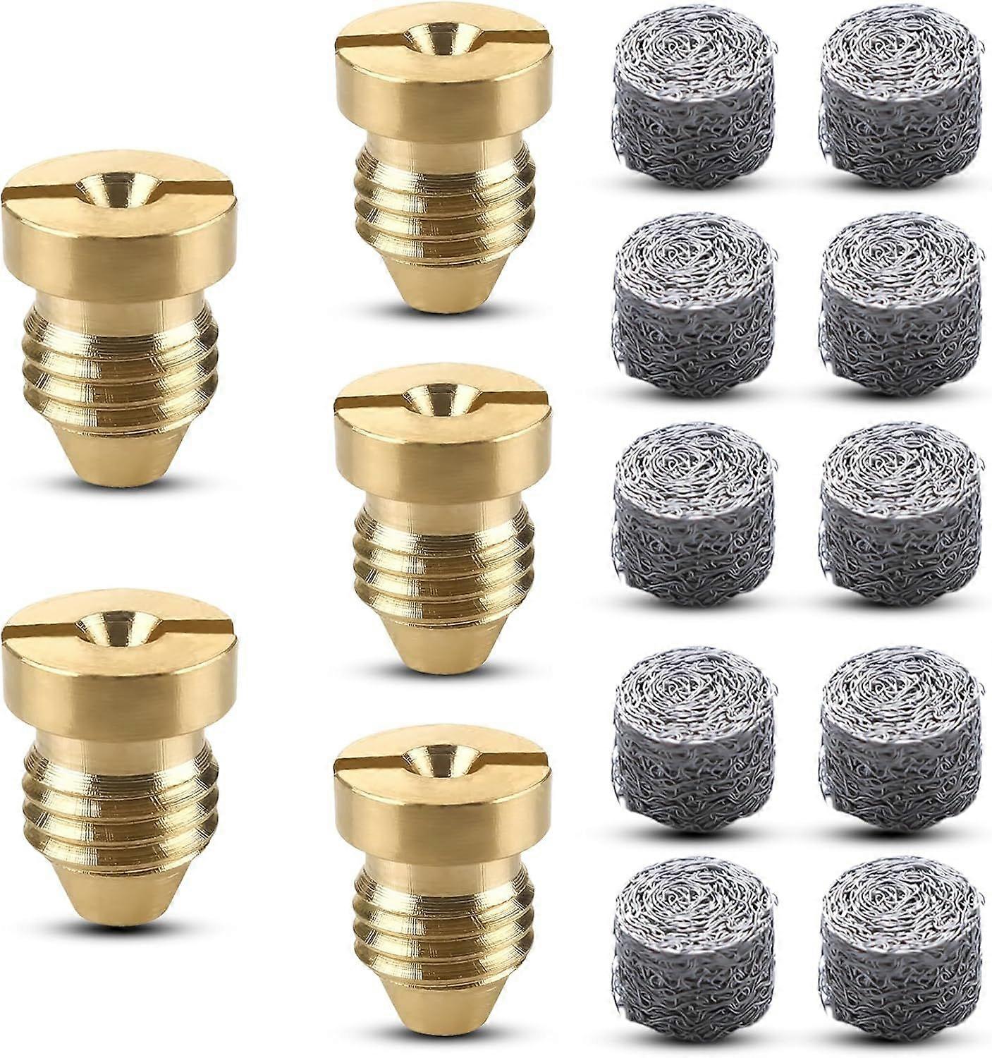 5Pcs 1.1 mm Orifice Nozzle for Foam Cannon with 10Pcs Foam Maker Replacement Thread Nozzle 3000 PSI