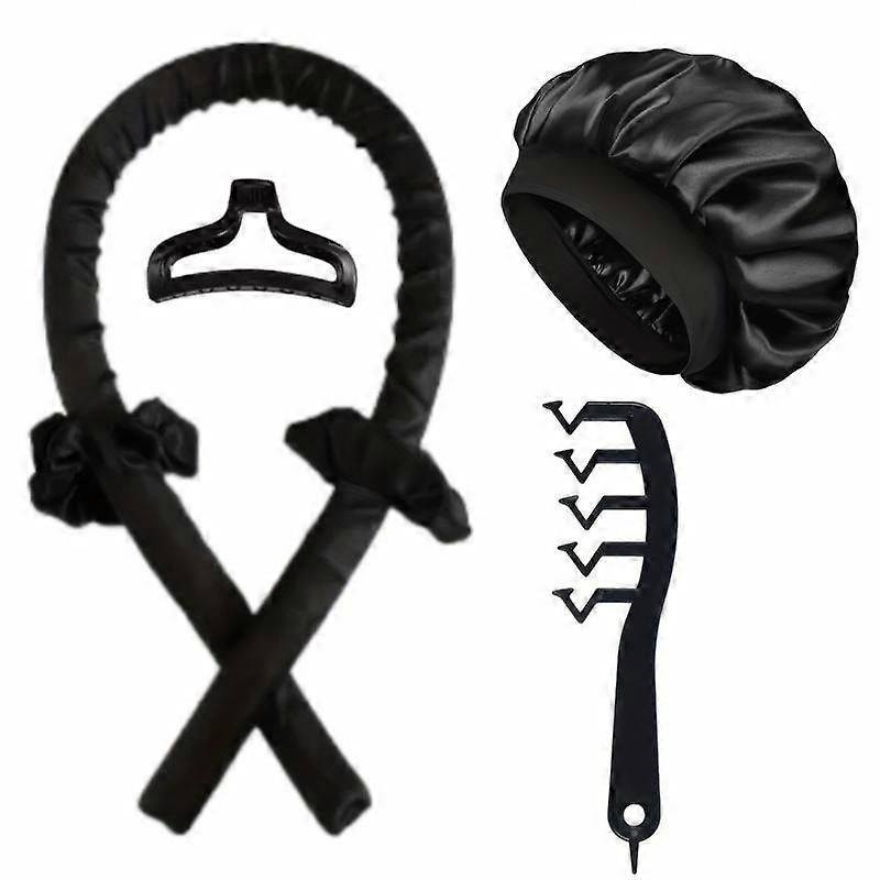 6PCS Heatless Hair Curlers Set Eva Foam Rollers for Overnight Waves No Heat Sleep Styling Kit