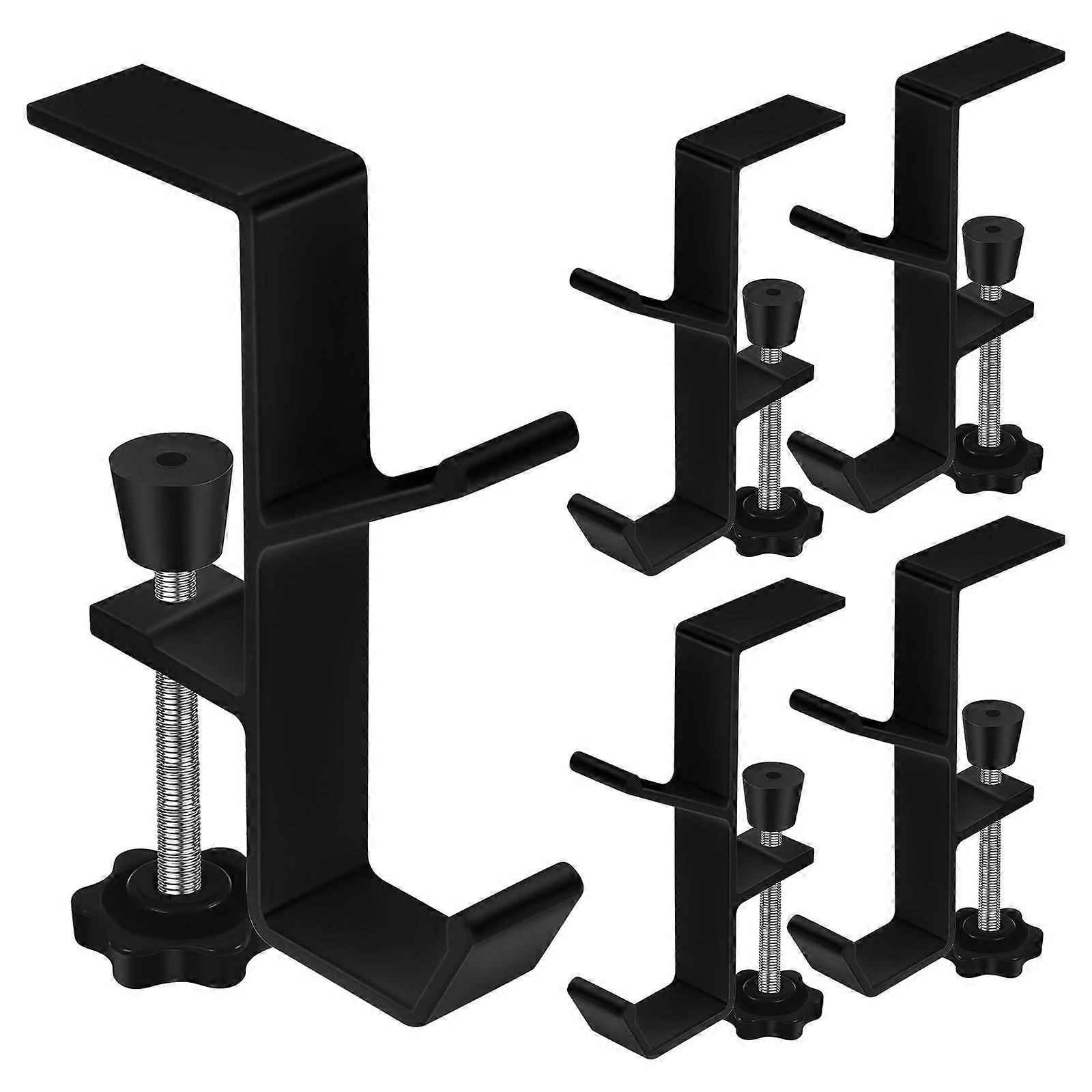 Backpack Hook Desk Hooks for Side Mounting 5Pcs Clamp on