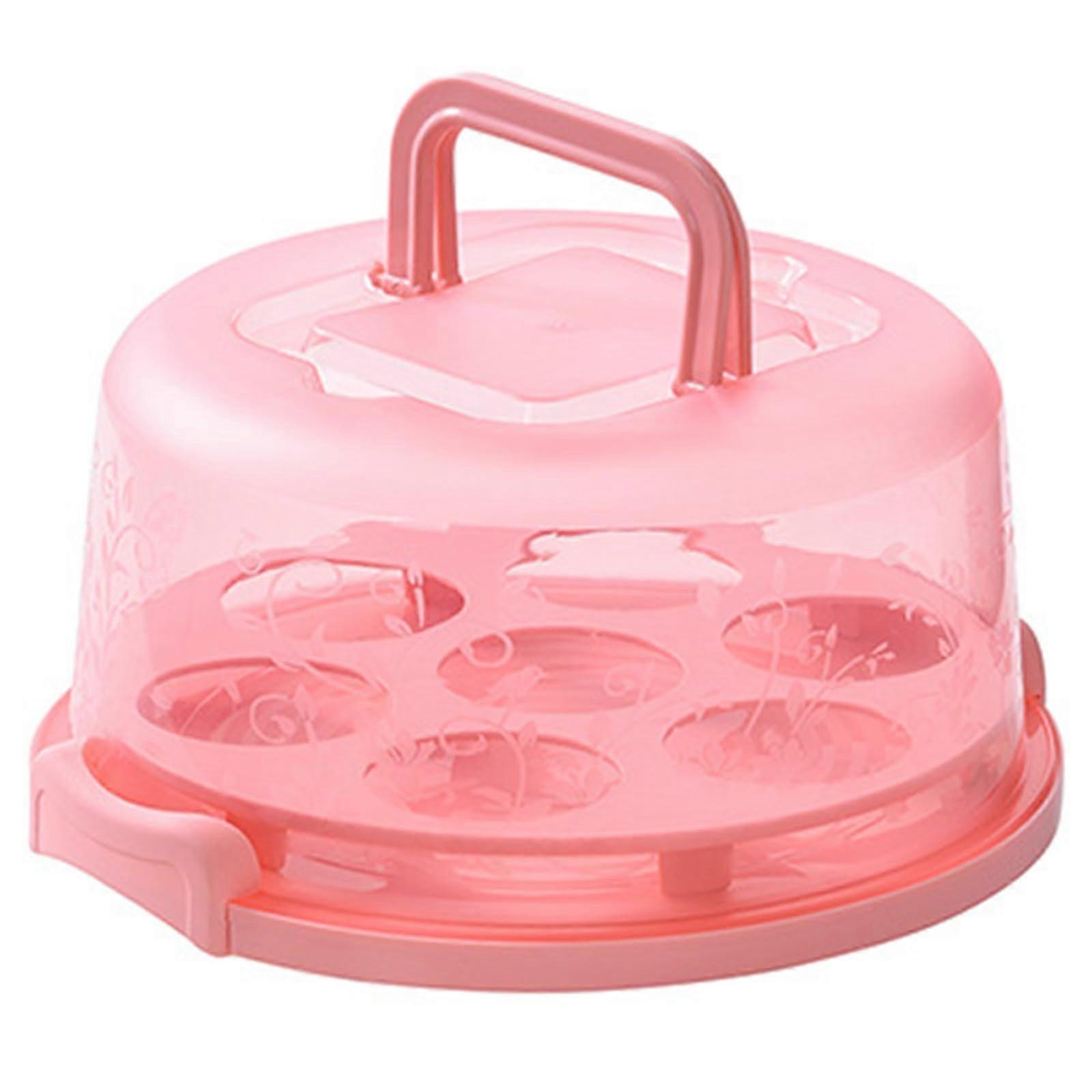 Cake Carrier with Clear Lid for Easy Transport, Freshness Preservation and Cake Display