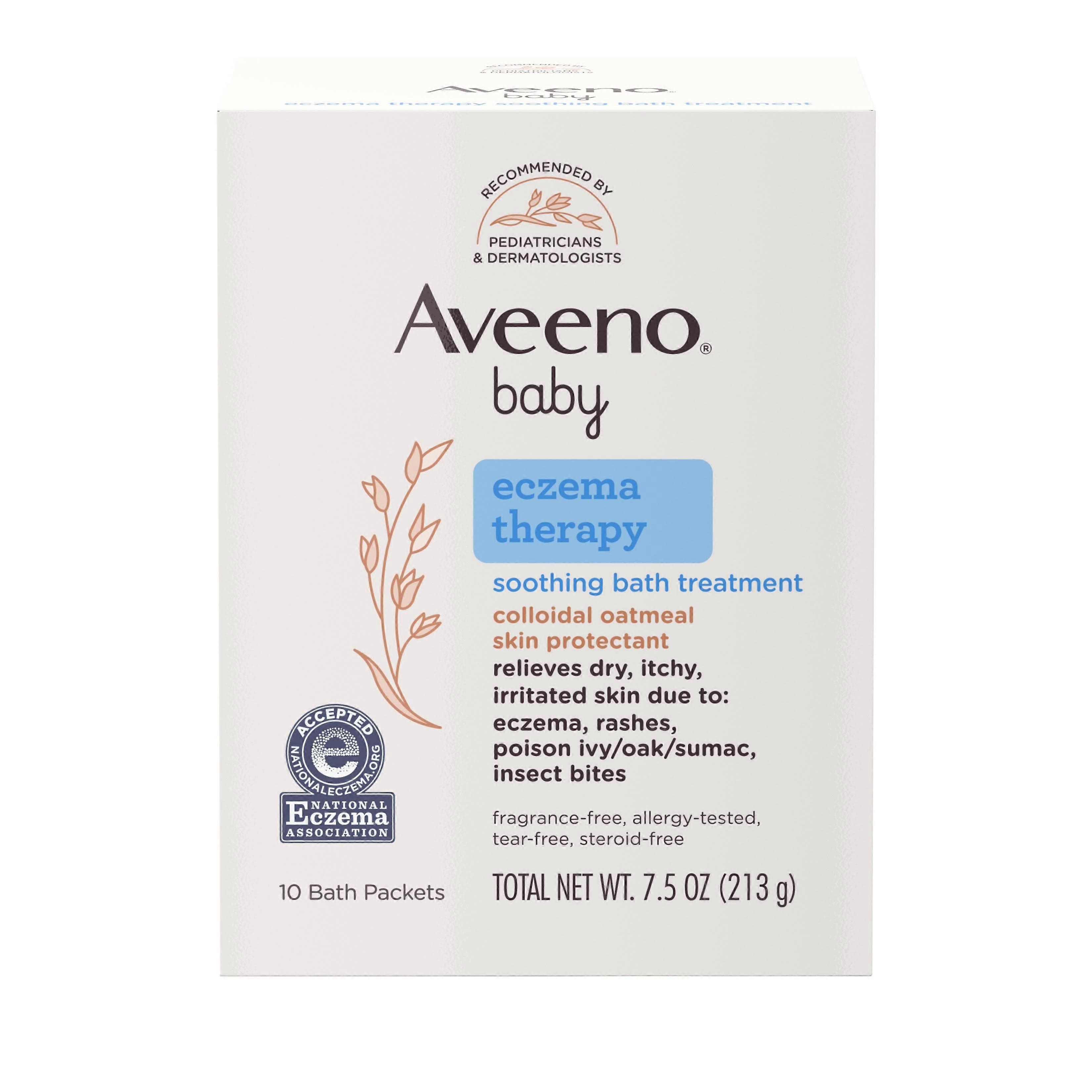 Aveeno Baby Eczema Therapy, Καταπραϋντική θεραπεία μπάνιου με πλιγούρι βρώμης, 10 Ea