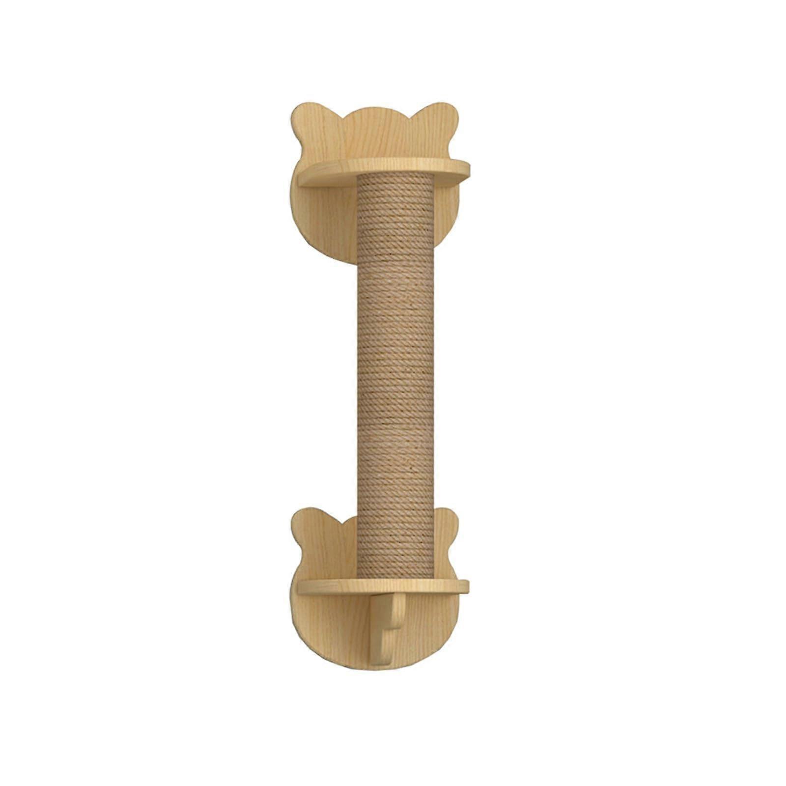 Cat Wall Shelf for Sleeping, Playing and Climbing, Floating Wooden Cat Perch 65x20cm