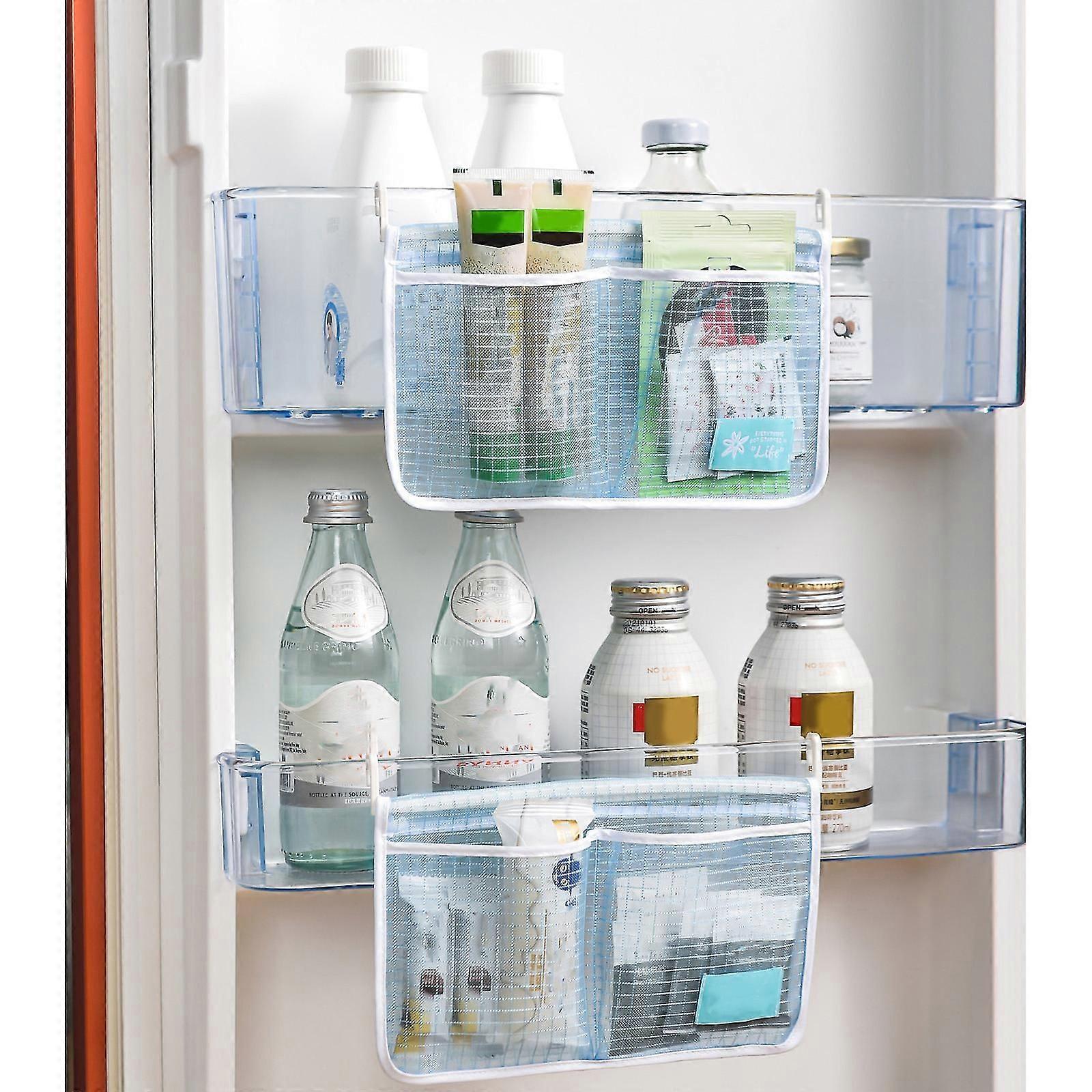 Refrigerator Storage Mesh Bag Hanging Household Kitchen Classification Storage Bag
