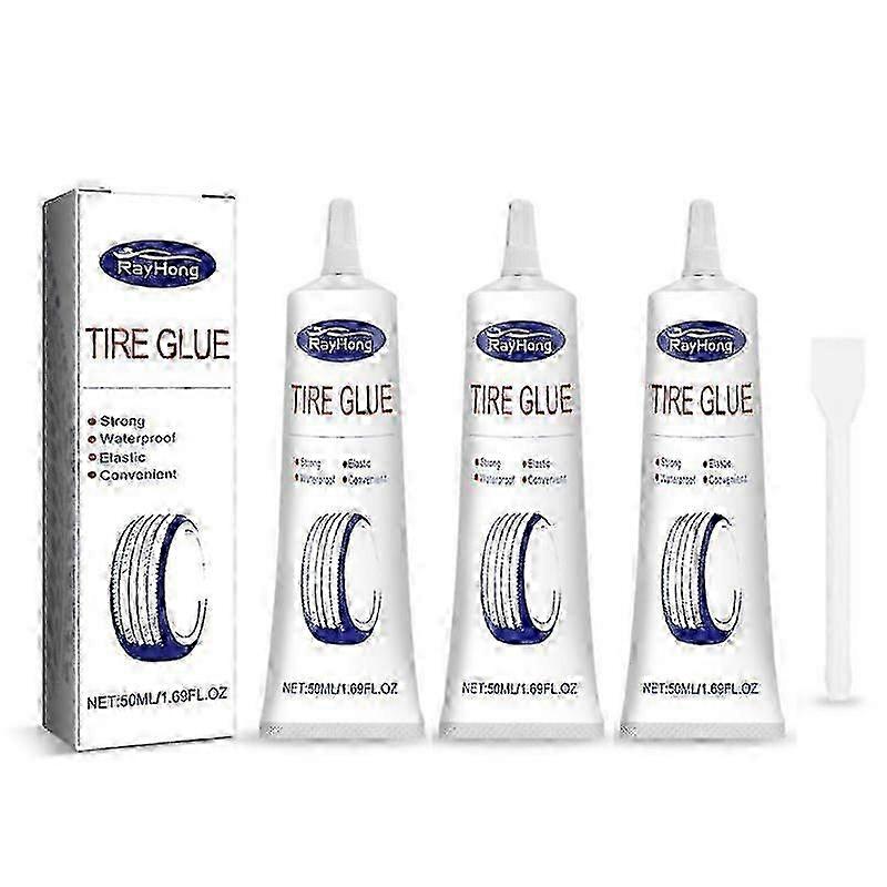 Tire Repair Black Glue Liquid Strong Rubber Wear-resistant Non-corrosive Glue for Motorcycle Tyre Puncture Repair Tools 50ml z