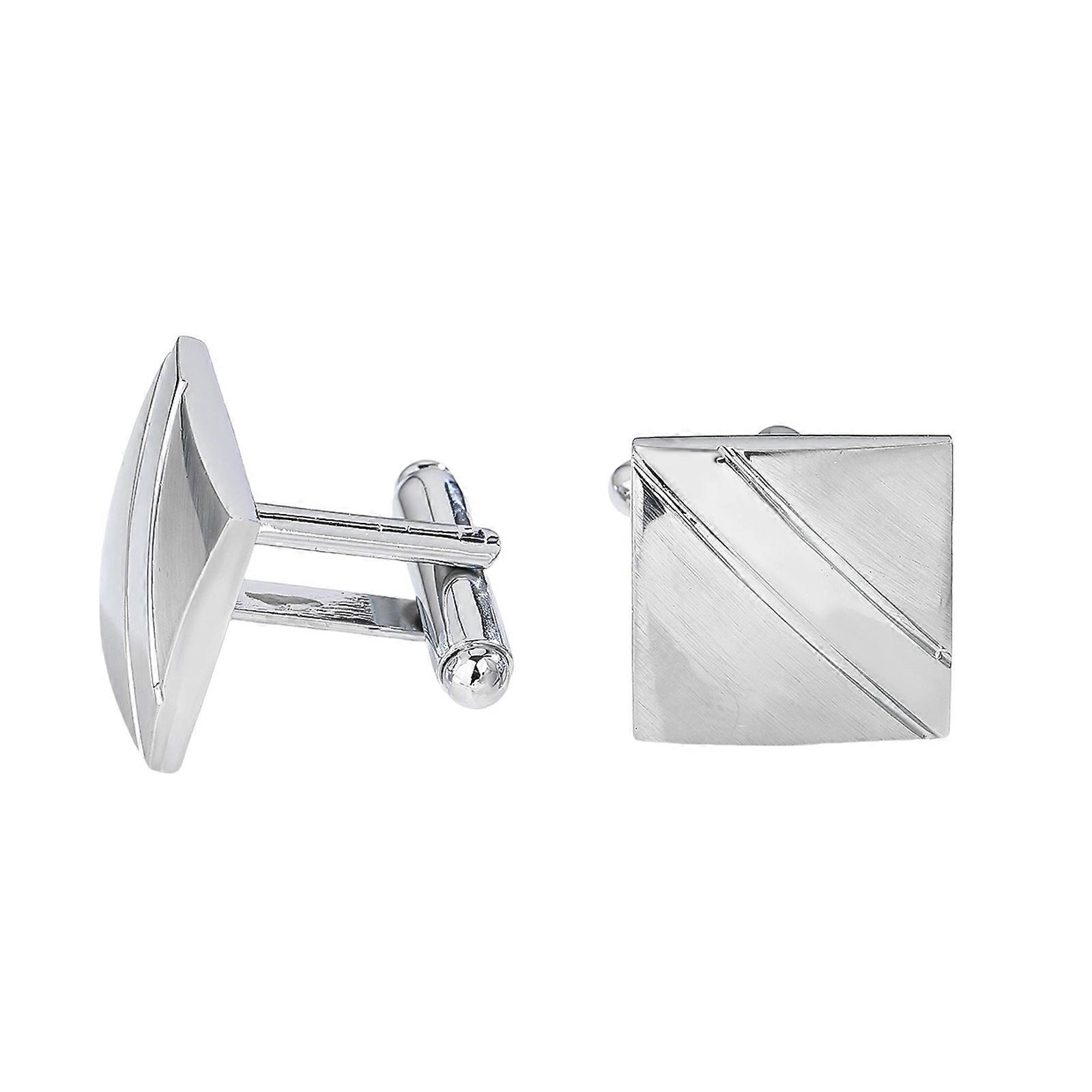 French Style Geometric Grid Pattern Copper Cufflinks For Men Elegant Cuff Link Formal Attire Clothing Accessories Multicolor