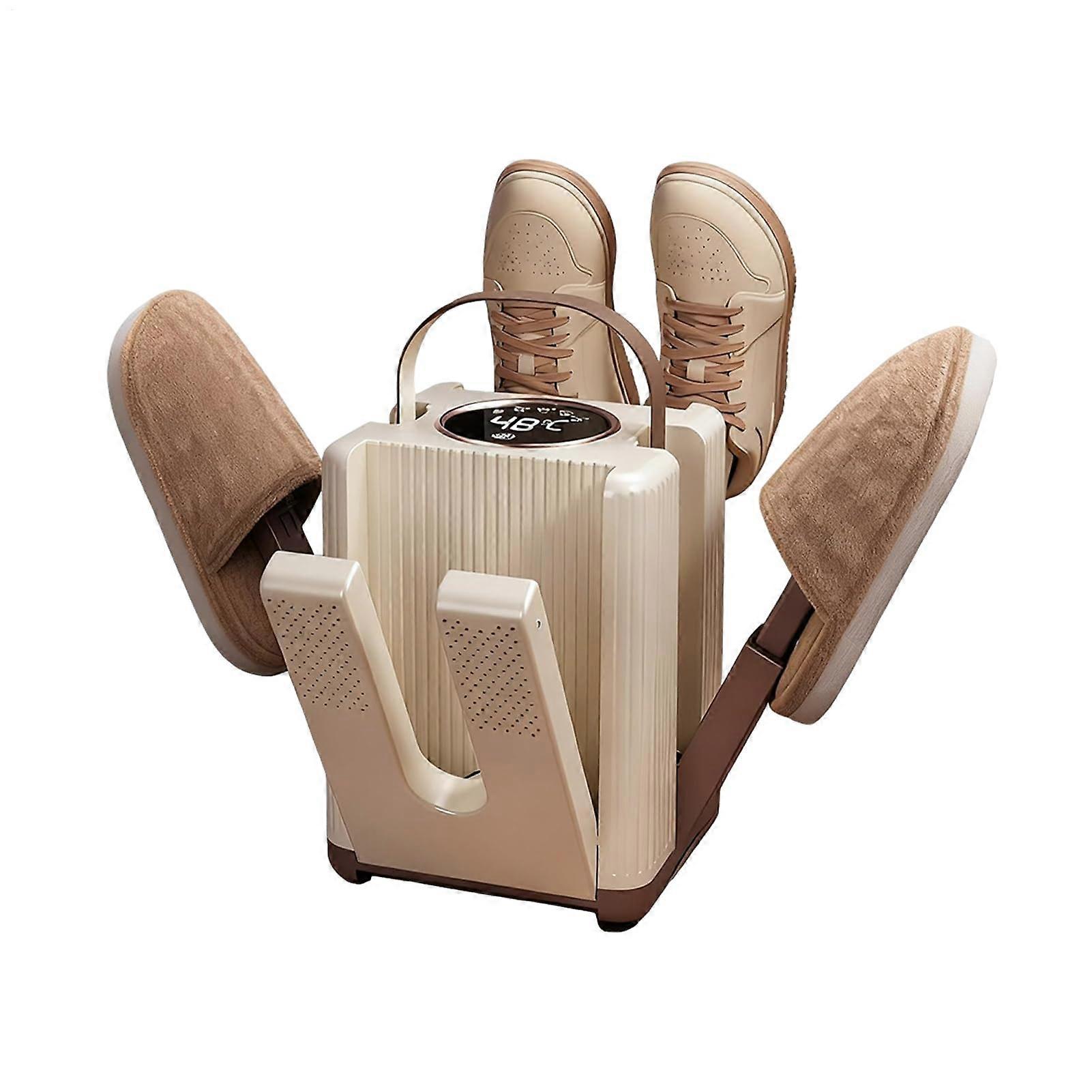 Electric Boot and Shoe Dryer with 6 Ports, Foldable Warmer with Timer for Gloves, Hiking and Work