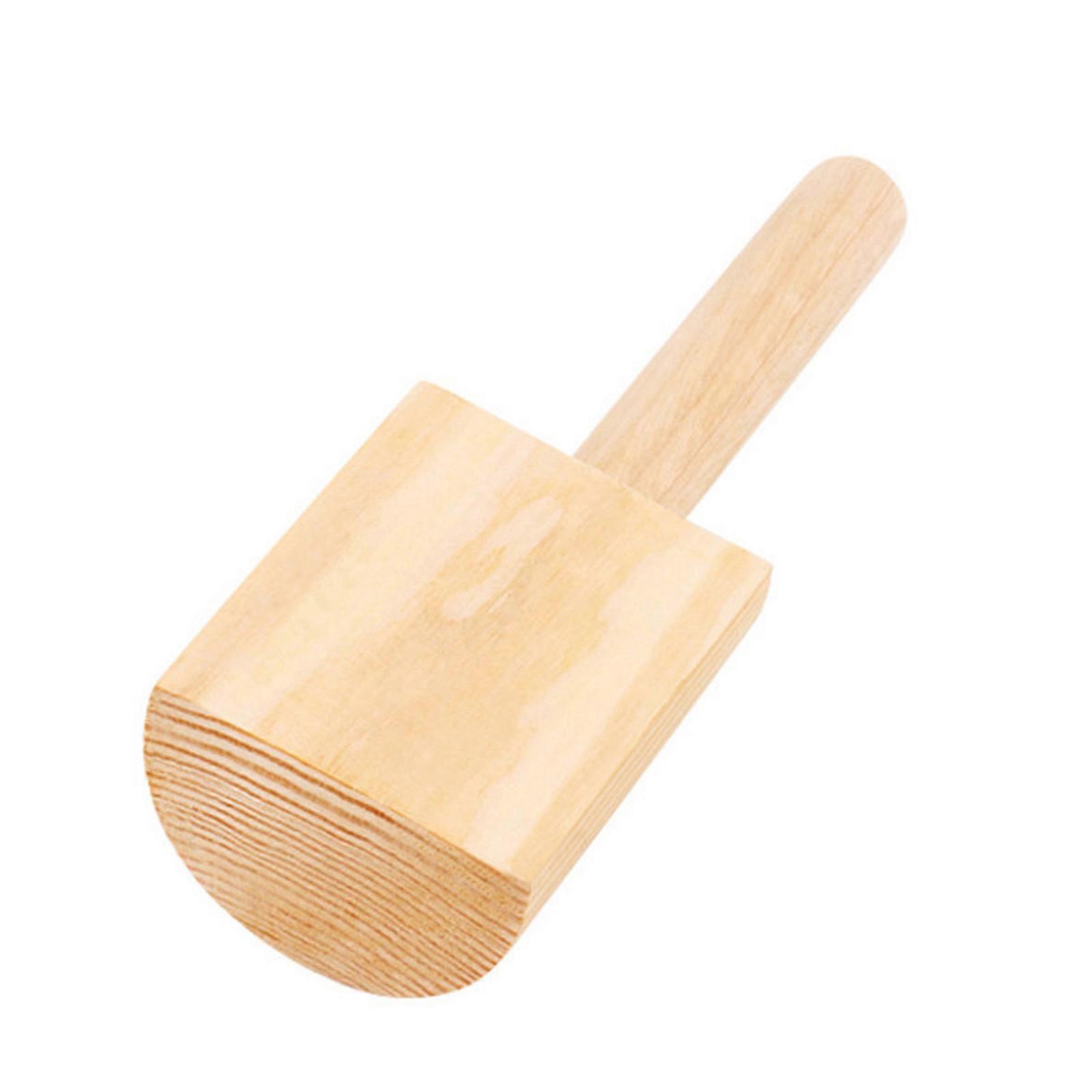 Wood Pottery Paddle with Handle, Pottery Clay Tool Pottery Paddling Tool for Clay Pottery Ceramic Molding, Cup Ribbing Multicolor