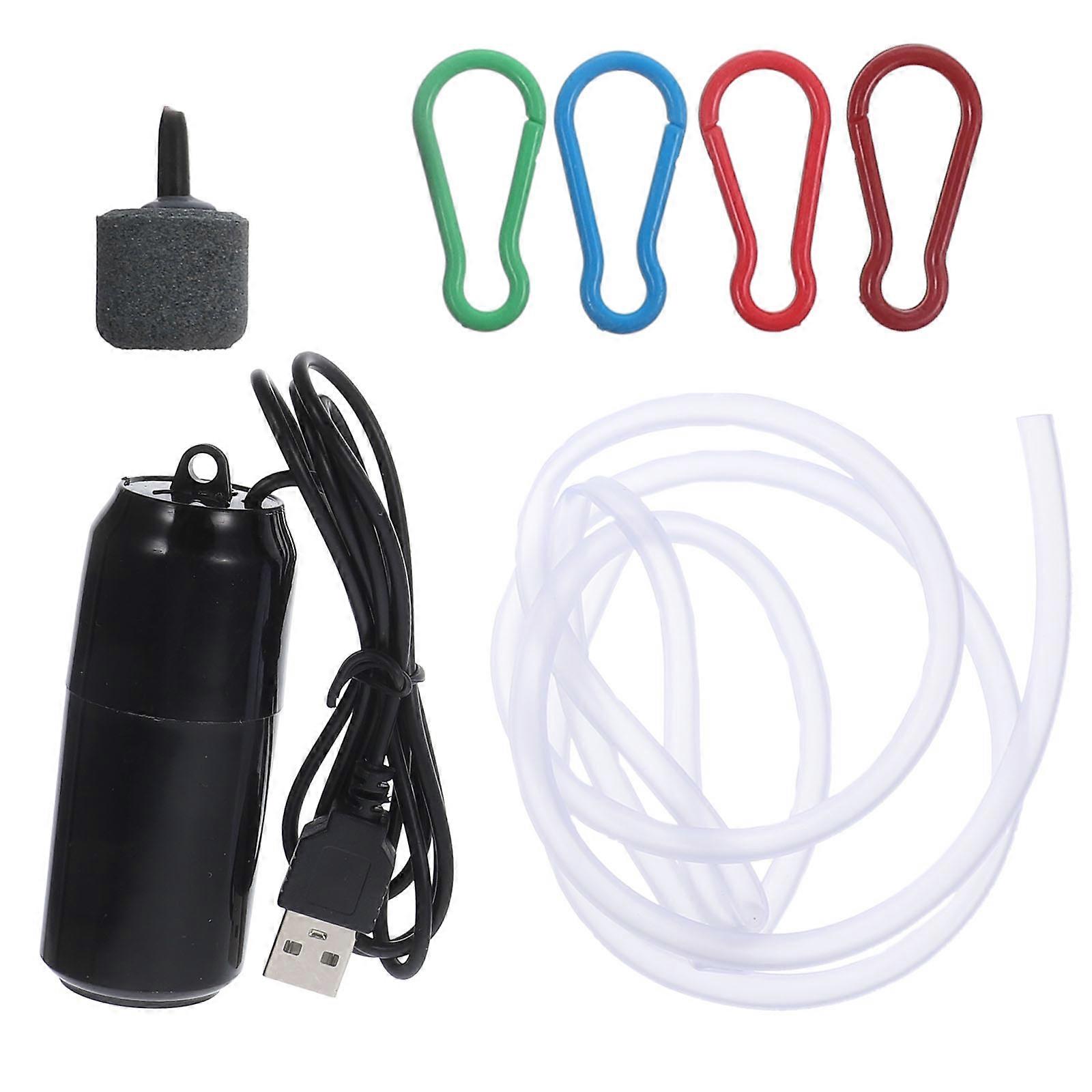 1 set of Mini Oxygen Aerator Aquarium Pump Fish Tank USB Design Oxygenator