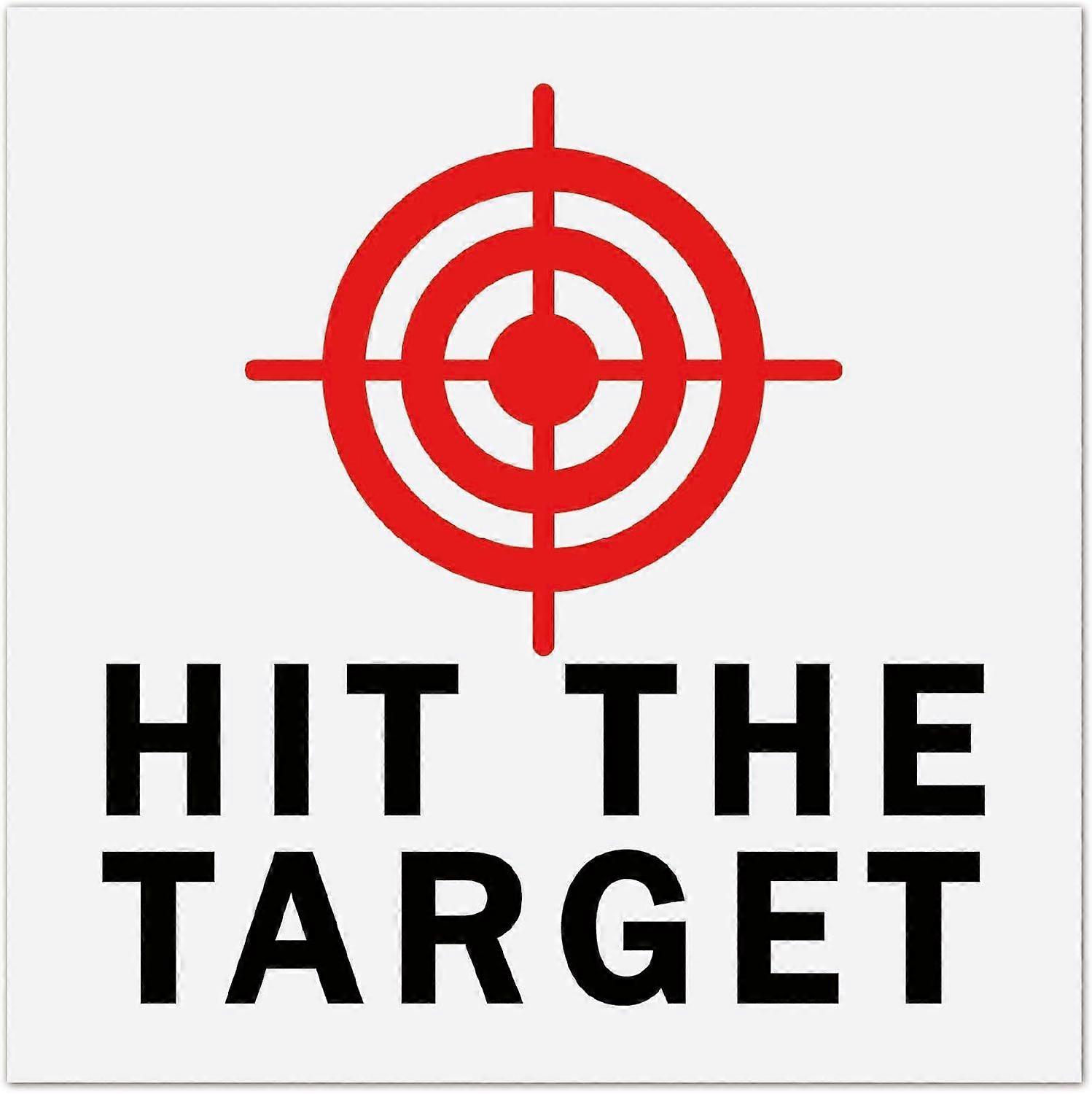 10 Sheet Toilet Bullseye Stickers Hit The Target Urine Decals Toilet Target Aiming Stickers Red Bullseye with Targeting Line PVC Waterproof Decals for