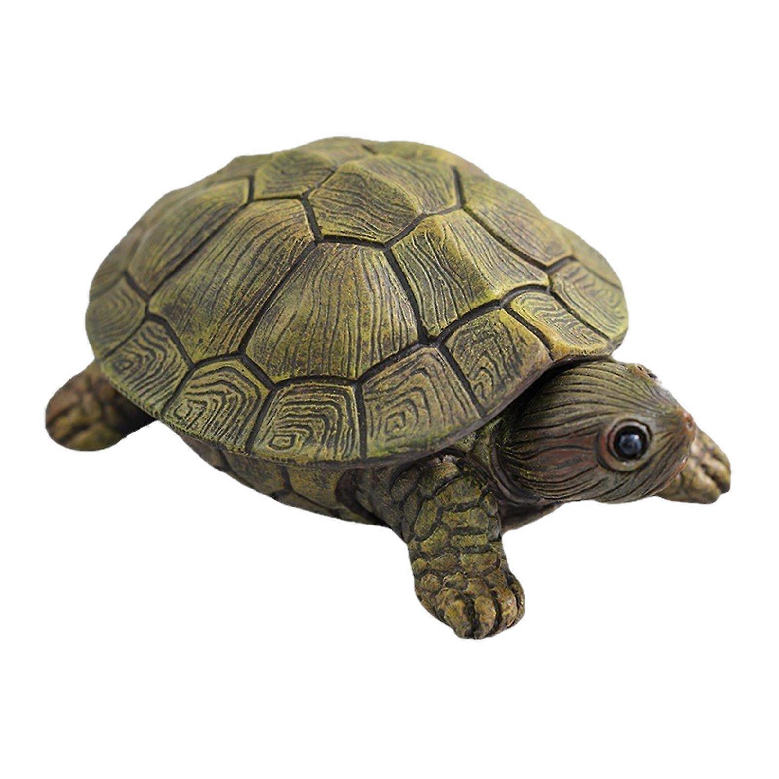 Simulation Turtle Jewelry Storage Box with Lid Resin Tortoise Trinket Keys Organizer Container Animal Statue Figurine Desktop Decoration Ornament