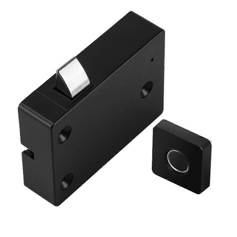 T4 Smart Fingerprint Drawer Lock Home Drawer Wardrobe Office File Cabinet Fingerprint Lock Anti-Theft Lock Graffiti