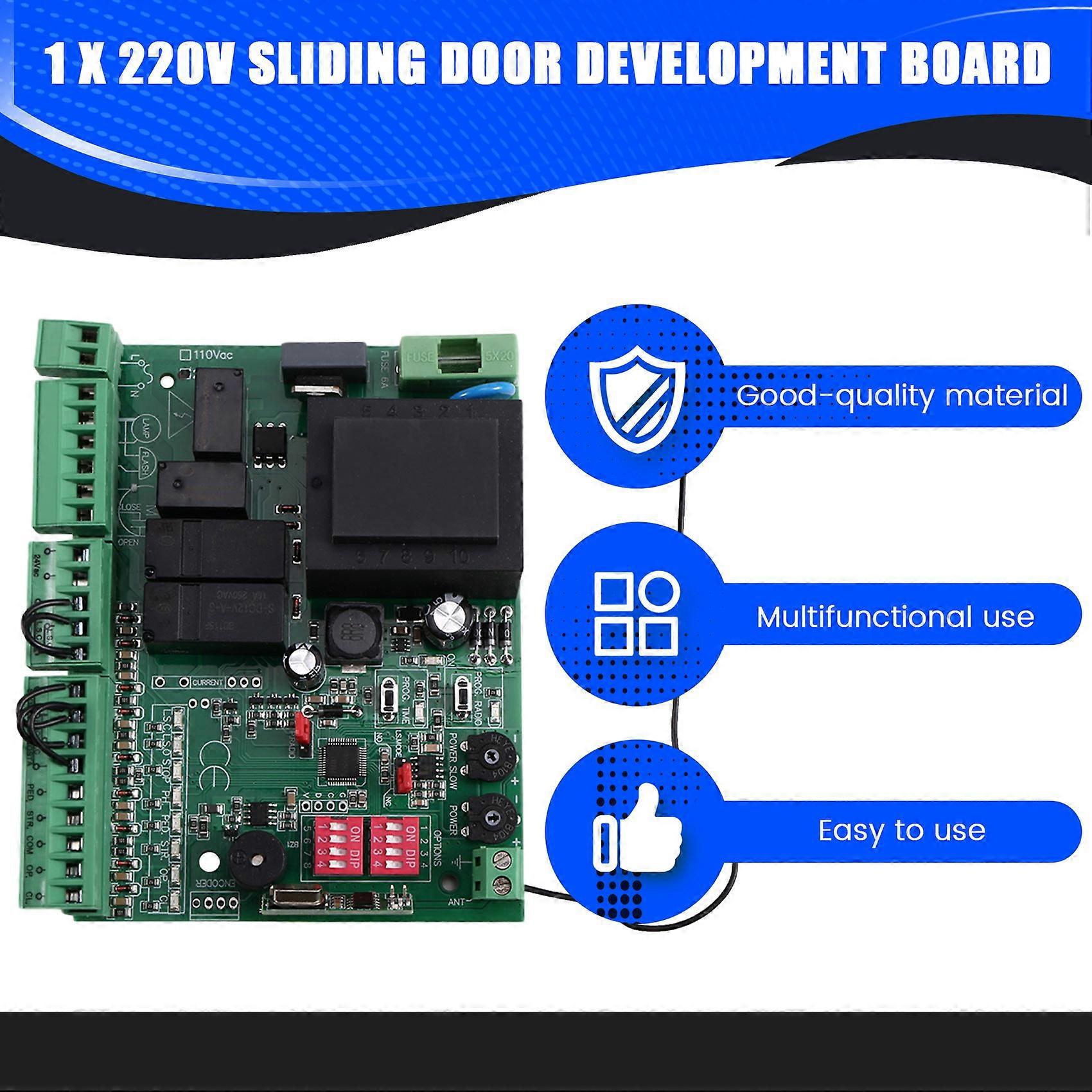 220V Sliding Door Motor Controller Receiver Door Opening Code Rolling Code Controller Development Board Remote Control