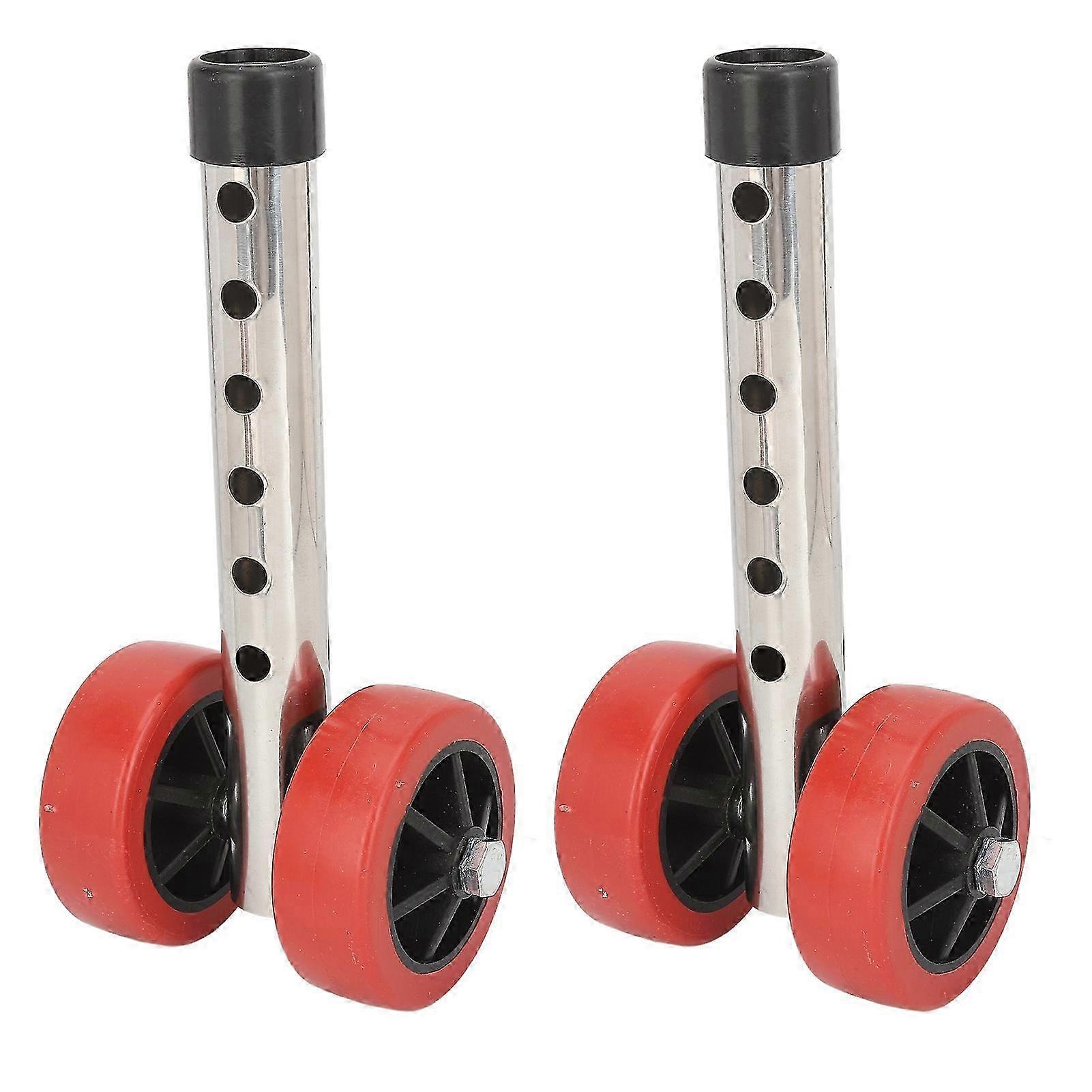 2 buc picior roată walker 6 viteze reglare înălțime oțel inoxidabil plastic rollator roți de schimb f26