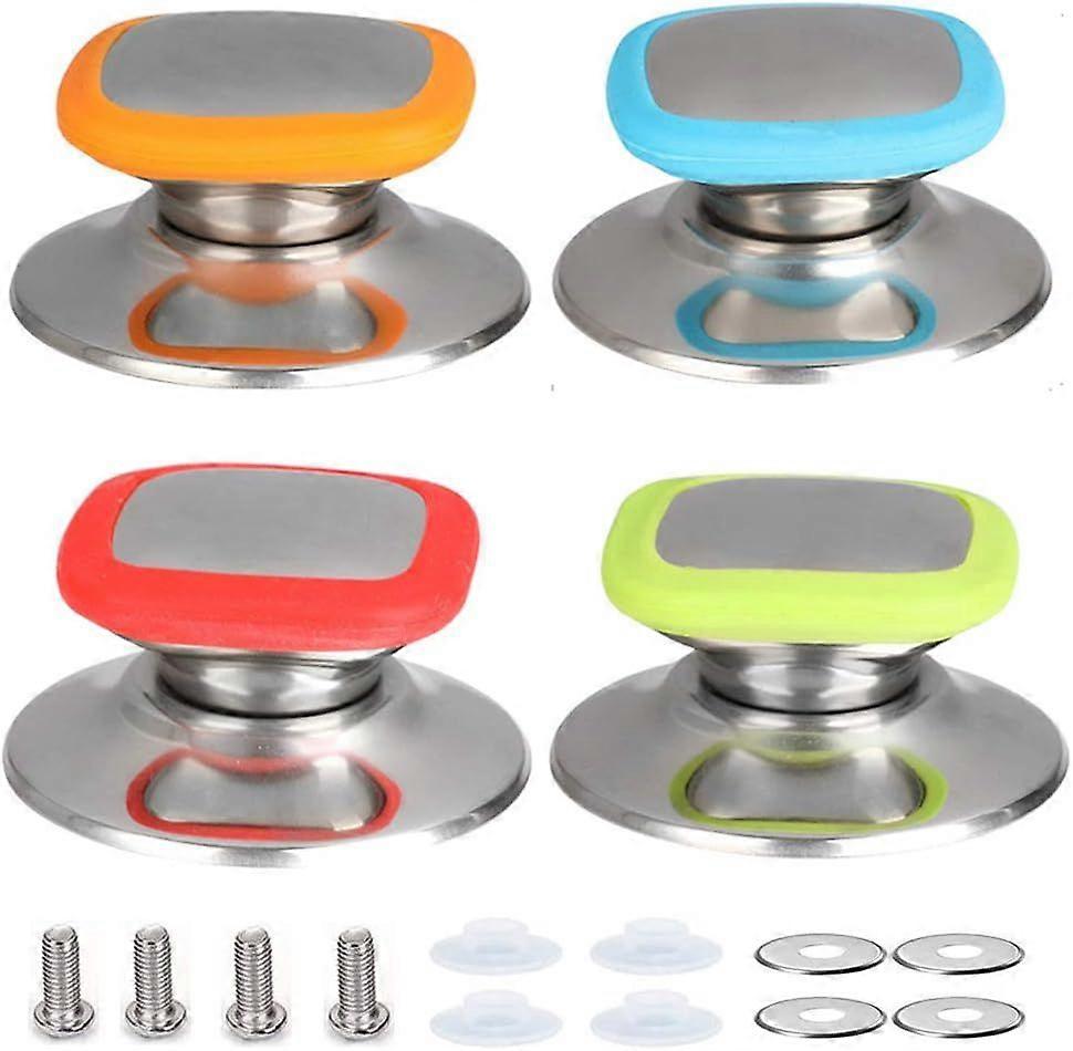 4-Pack Ocean Pot Lids, Pot Lid Knobs, Replacement Parts for Home Kitchens