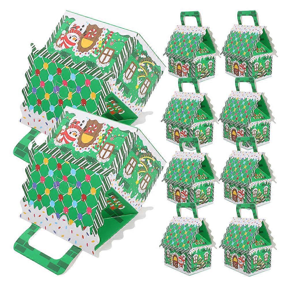 Candy Box Packaging House-Shaped Office Exchange for 10Pcs