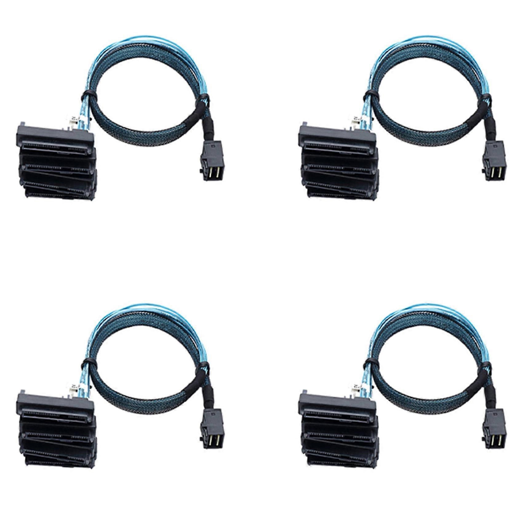 4X Mini SAS SFF-8643 to 4X29Pin SFF-8482 Hard Disk Server Cable 3.33TF/1M