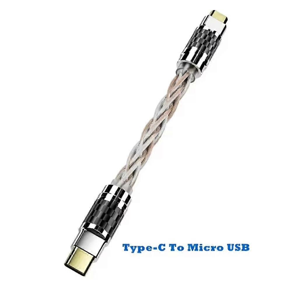 Hifi OTG Converter Headphone Adapter Audio Amplifier Sound Card USB C Data Cable Earphone Type-C to Micro-USB