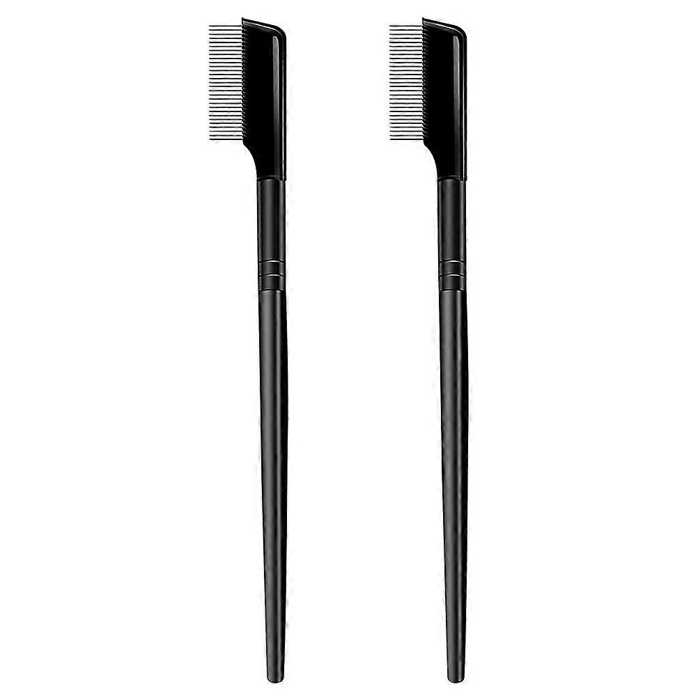 Eyebrow Comb Dense Teeth Steel Needle for Brushing 4Pcs Practical Tool