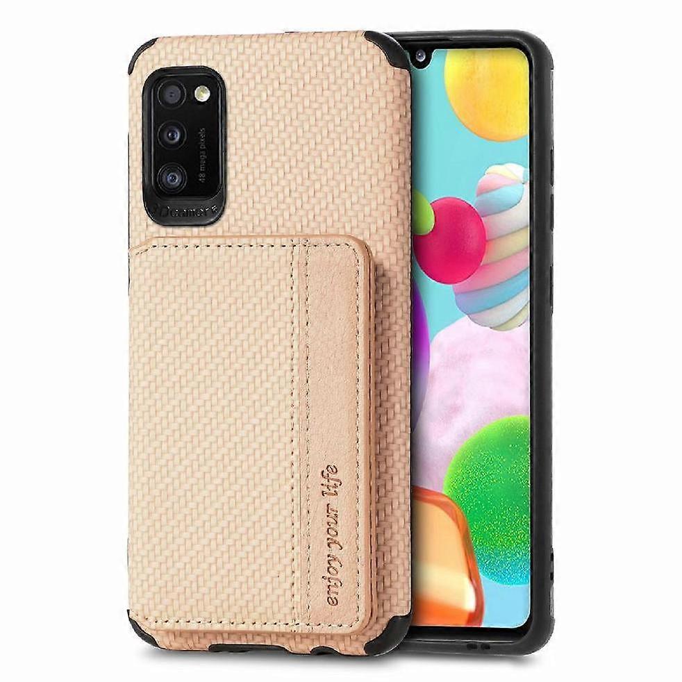 Case for compatible with Samsung Galaxy A41 Stand Function Rfid Blocking Complete Camera Safety Magnetic Card Holder