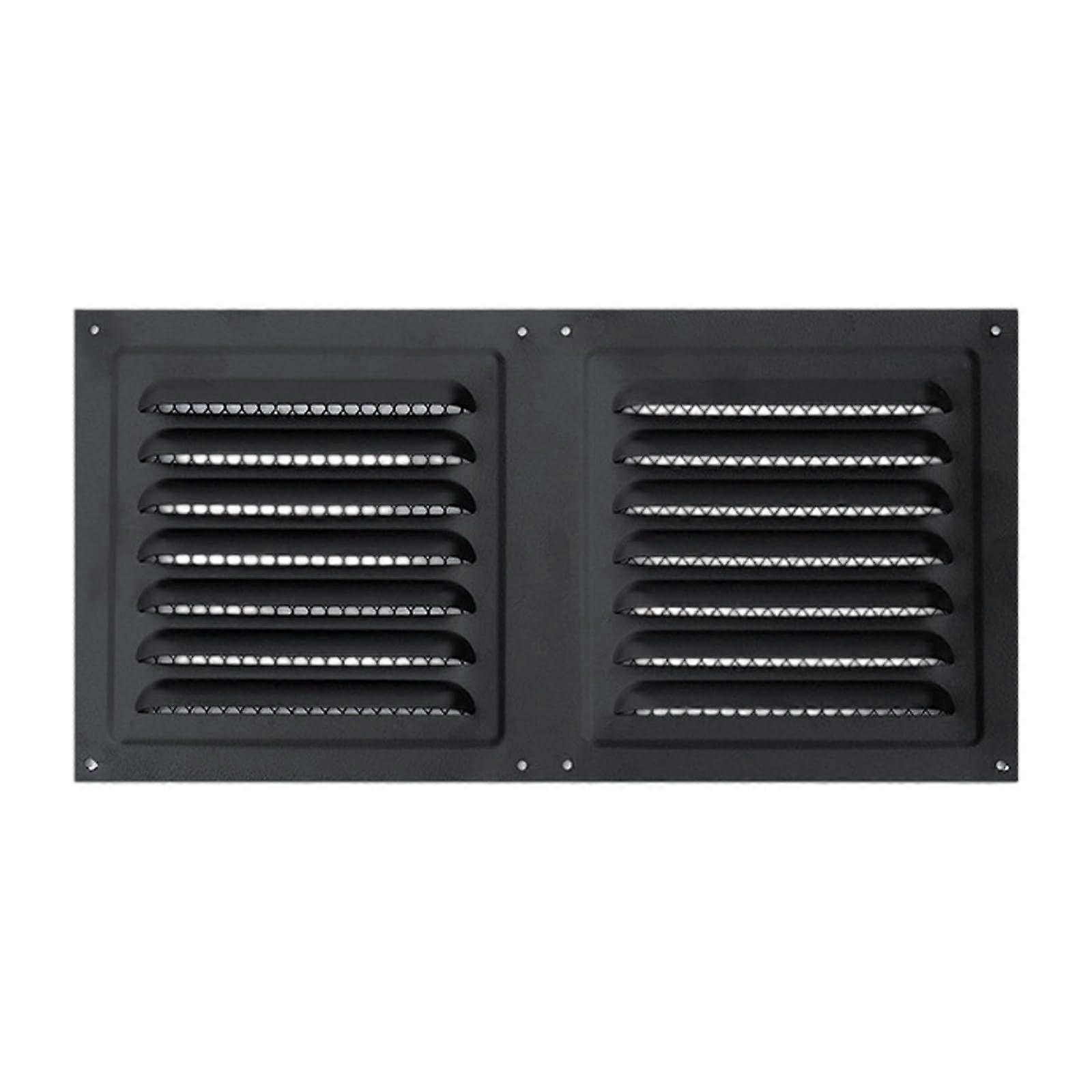 Square Stainless Steel Vent Cover with RainBlocking Louvers and PestProof Mesh for Wall Mount