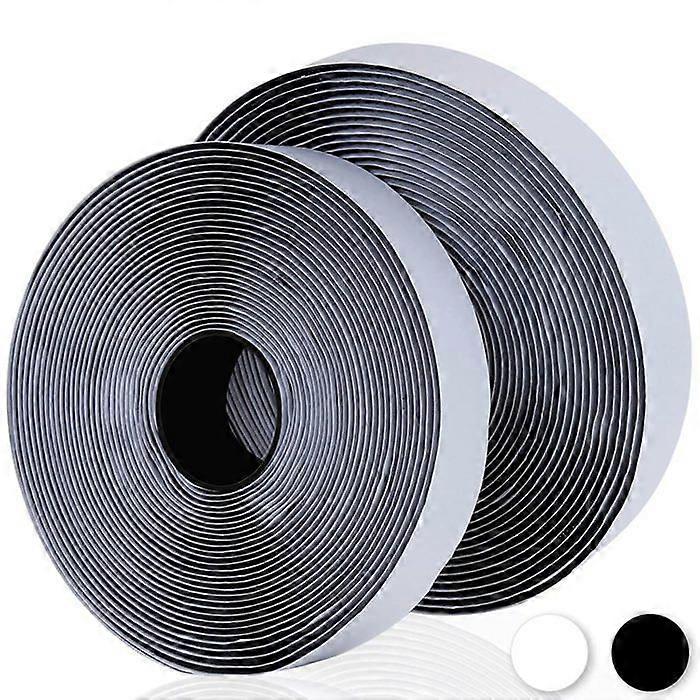 Double Sided Hook and Loop Tape 1 in x 18 ft, Nylon Hook and Loop Strips, Strong Sticky Back Picture Hanging Strips, Reusable Self-Gripping Straps wit