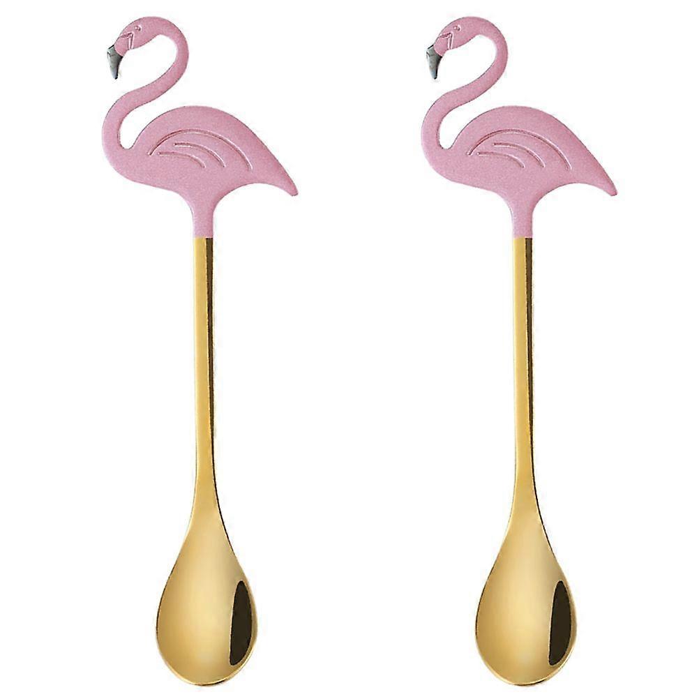 2Pcs  Coffee Spoon Creative Dessert Spoon Practical Stirring Spoon for Home