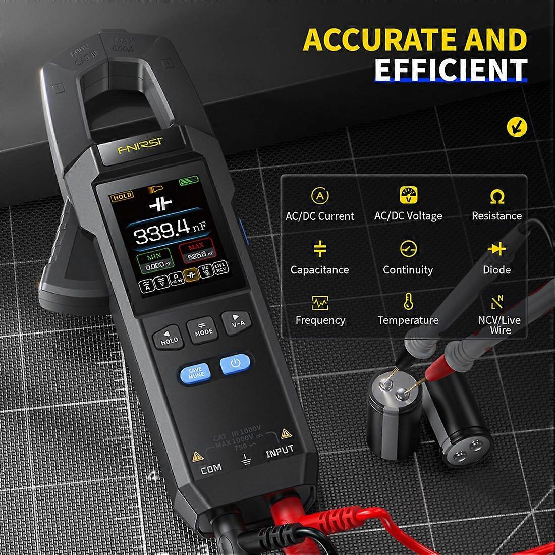 FNIRSI DMC-100 Clamp Multimeter - Fully Automatic Intelligent High-Precision Clamp Meter, Ammeter, Multimeter