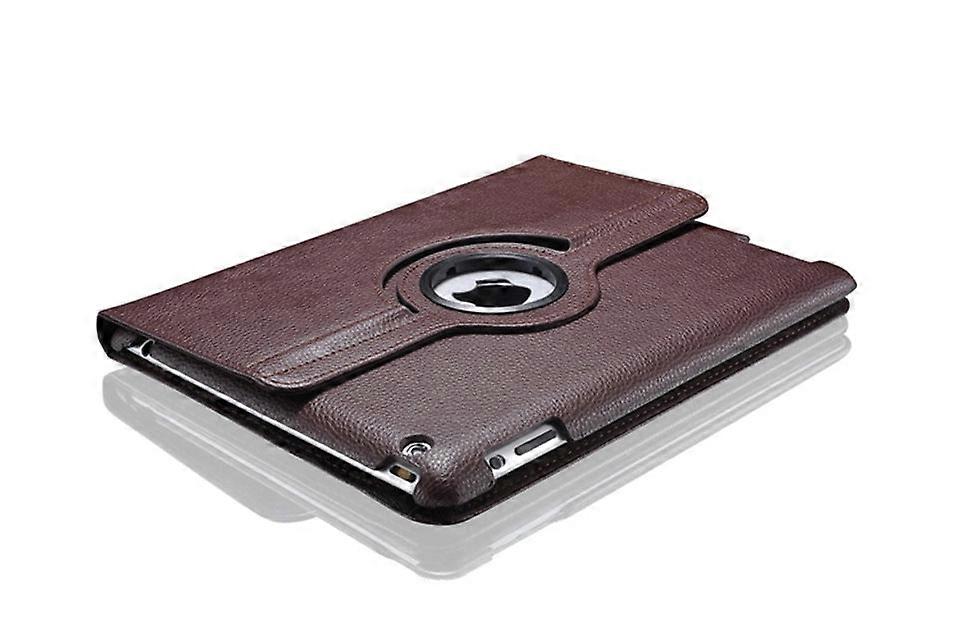 Stylish Case For Ipad 2022 10 10.9" Brown Rotating Leather Litchi Texture