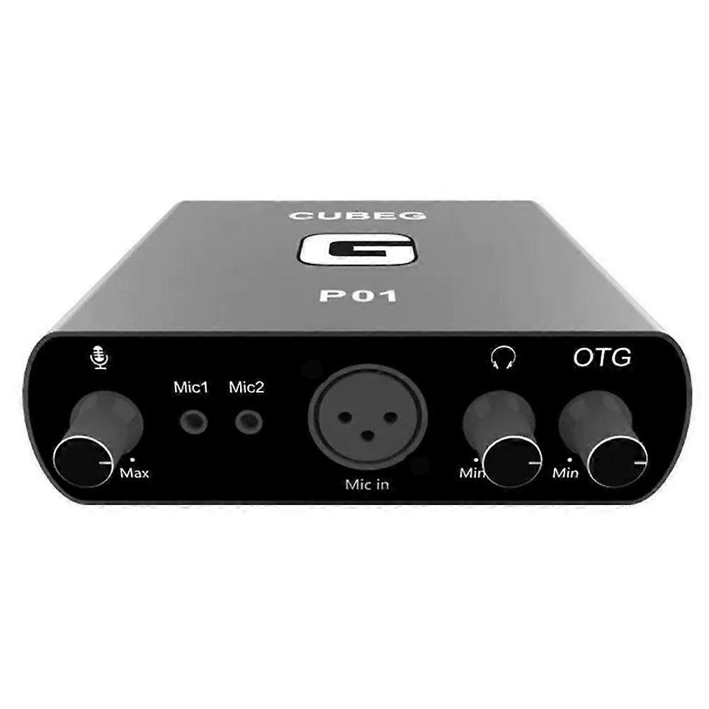 CubeG P01 Computer External Sound Card Live Recording USB Bag Debugging Shouting Microphone Singing