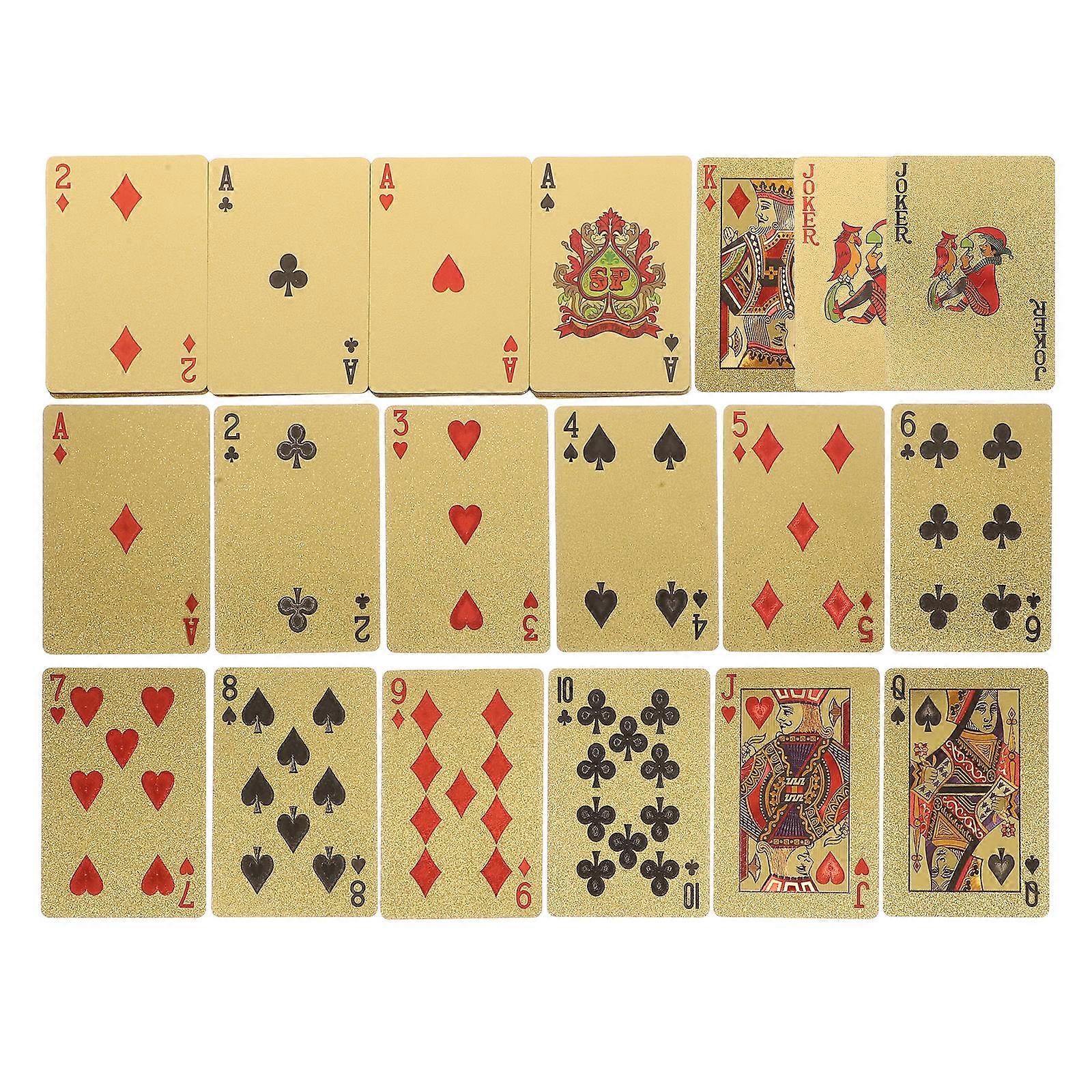 Plastic Cards Game Card Set For Board Game Props Entertainment Rectangular Shape Waterproof 1Set