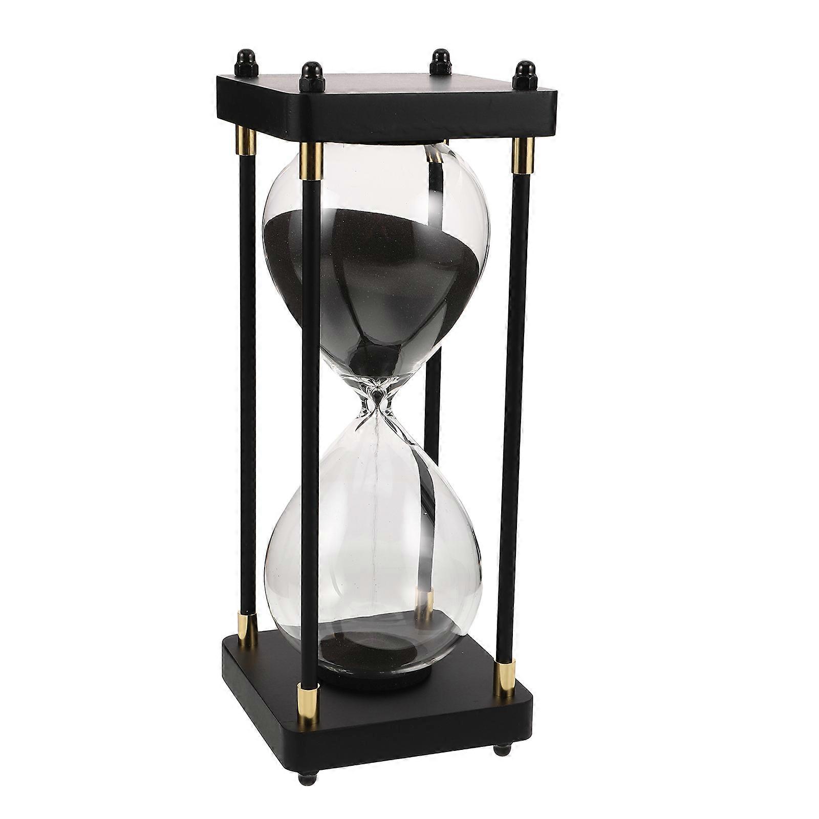 Temporizador de arena de cristal para decoración, 60 minutos, sofisticado cronómetro.