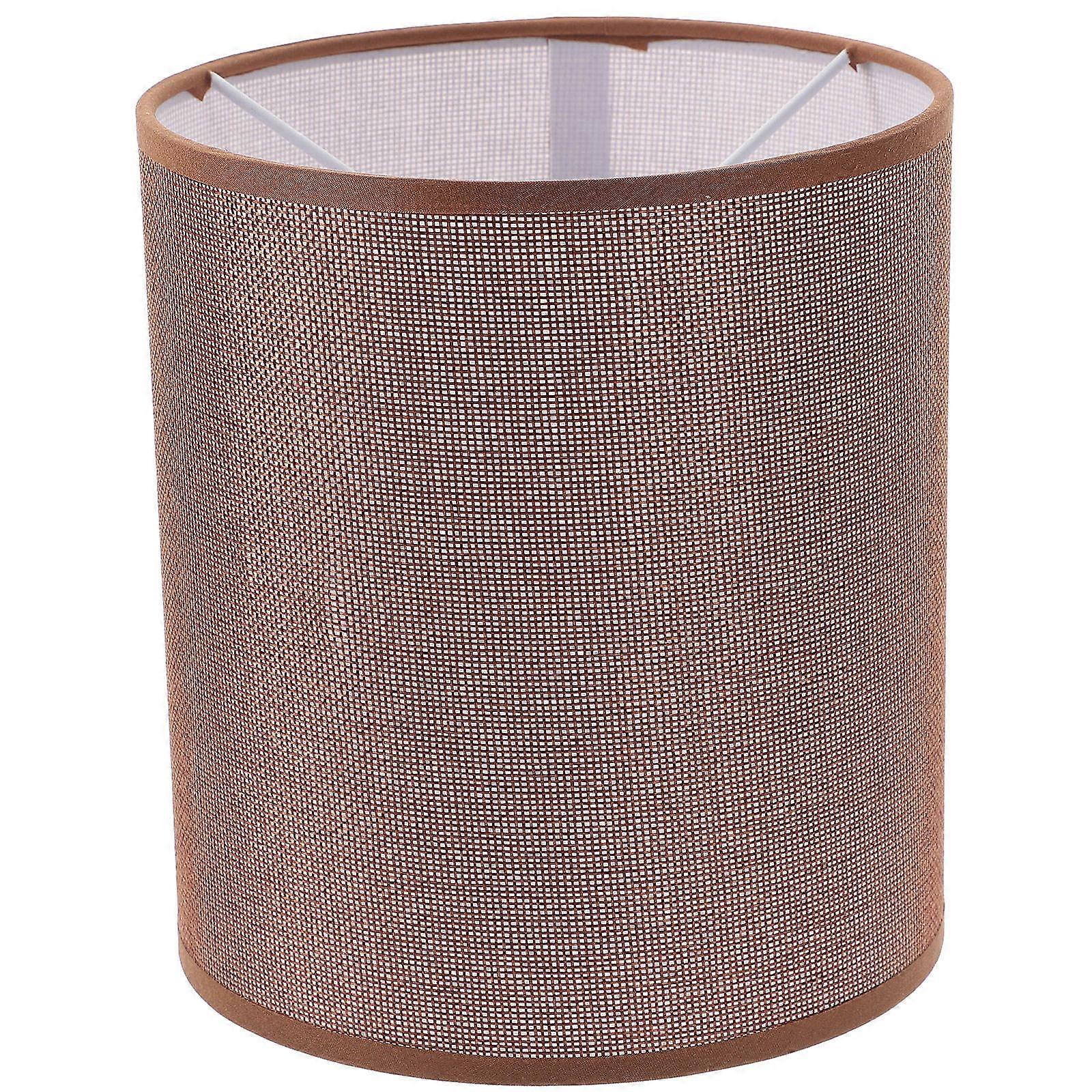 Dark Red Linen Desk Lamp Shade Replacement Cover