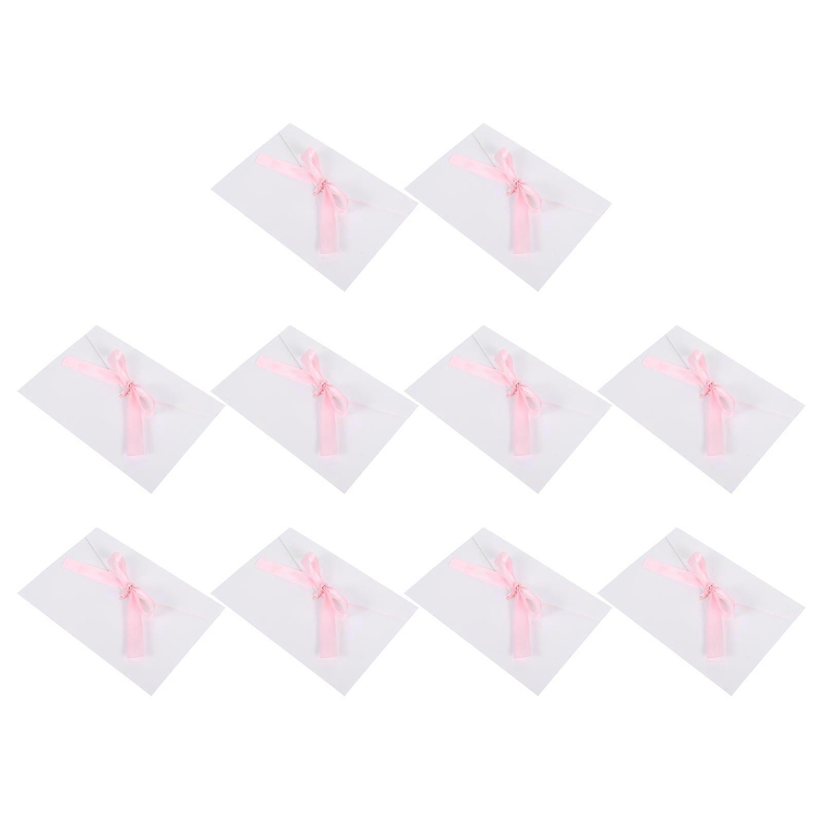 Retro Creative Bow Envelopes White for Cards Use Invitation Cards 10Pcs