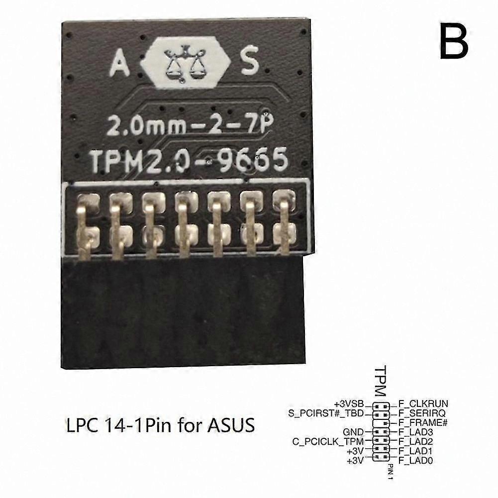 TPM 2.0 Module with 12-Pin LPC Interface for Trusted Platform Security Solutions
