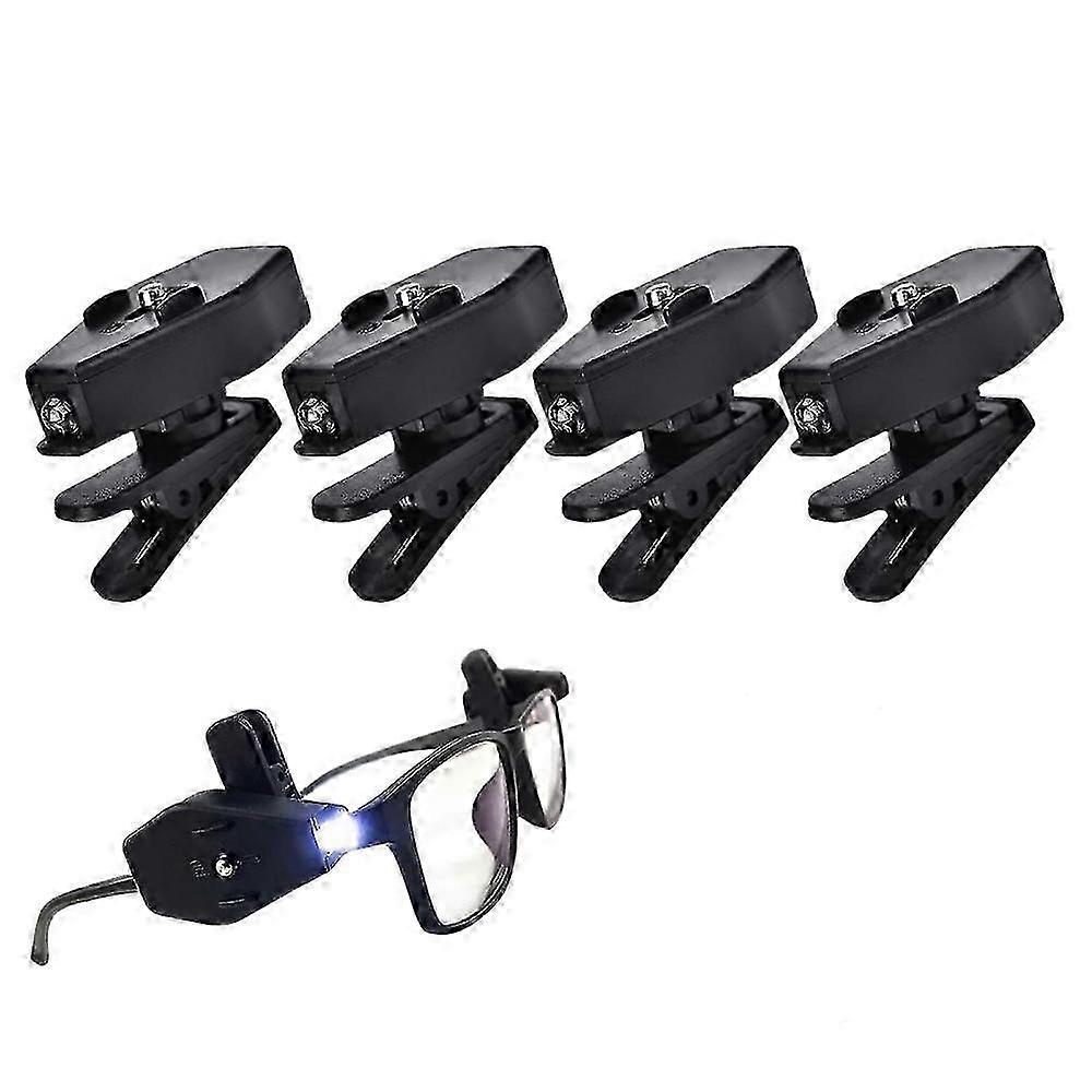 Mini Book Reading Light on Eyeglass,Universal Flexible Flashlight LED Light Clip 26s