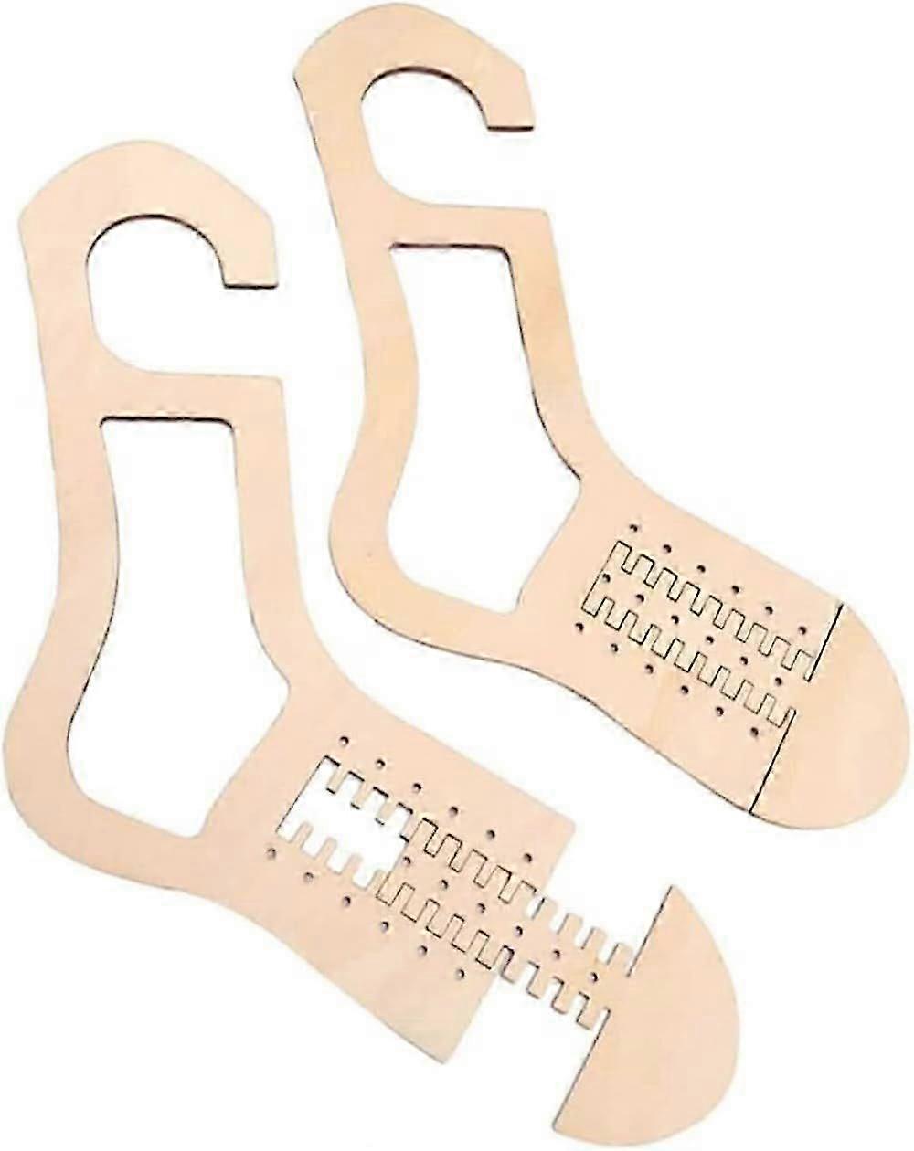 Wooden Sock Board Set - Sock Blockers - Frame - Hand Knitting Display - Weaving Form - Hollow Pattern