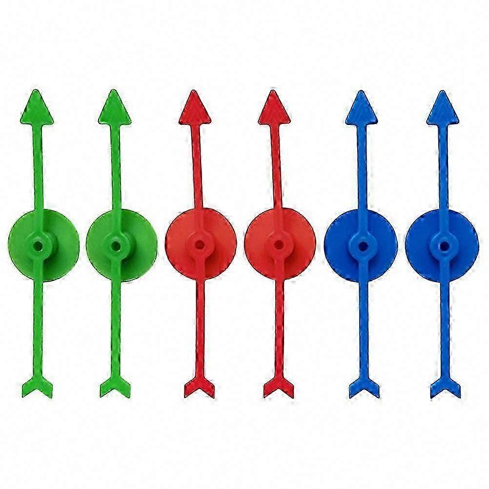 6pcs DIY Game Arrows Replacement Plastic Arrow Spinners Accessory Plastic Board Game Pointers