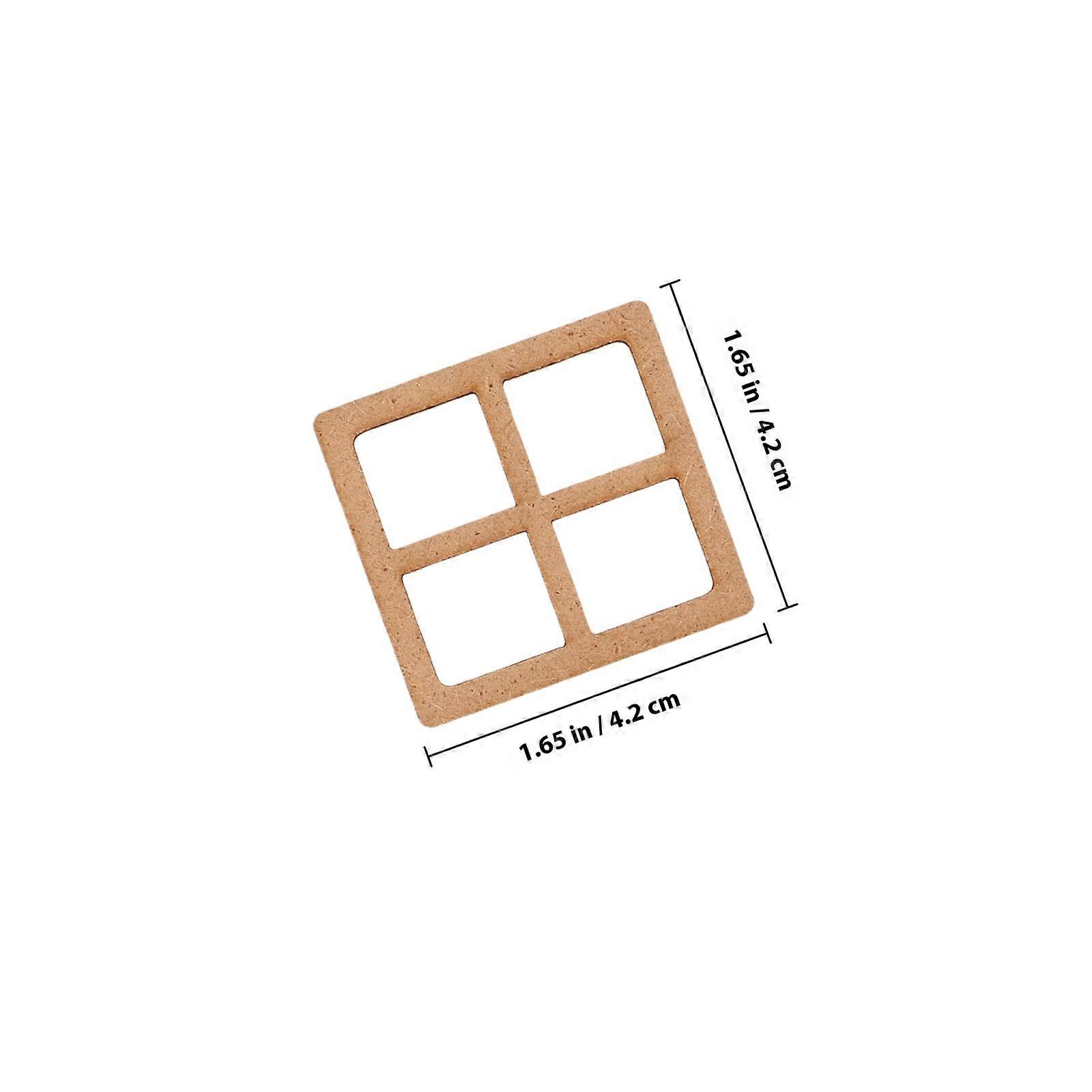 Rustic Wooden Craft Hollow Wood Cutouts for DIY Projects 24Pcs Kit