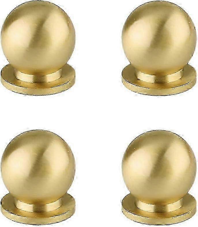 Ring Pull, Door Handles, Round Pull Knobs Handles, 4pcs Round Solid Brass Knobs Antique Cabinet Drawer Handles 2025