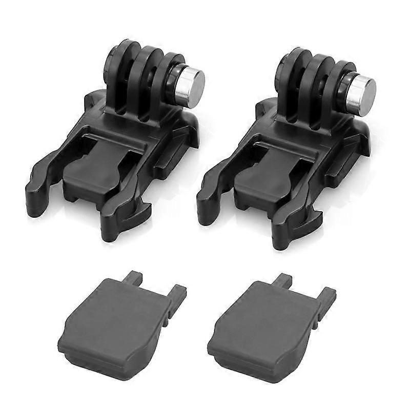 2 sets Sports Camera Quick Release L-Shape Base, Spec: With Anti-drop Plug